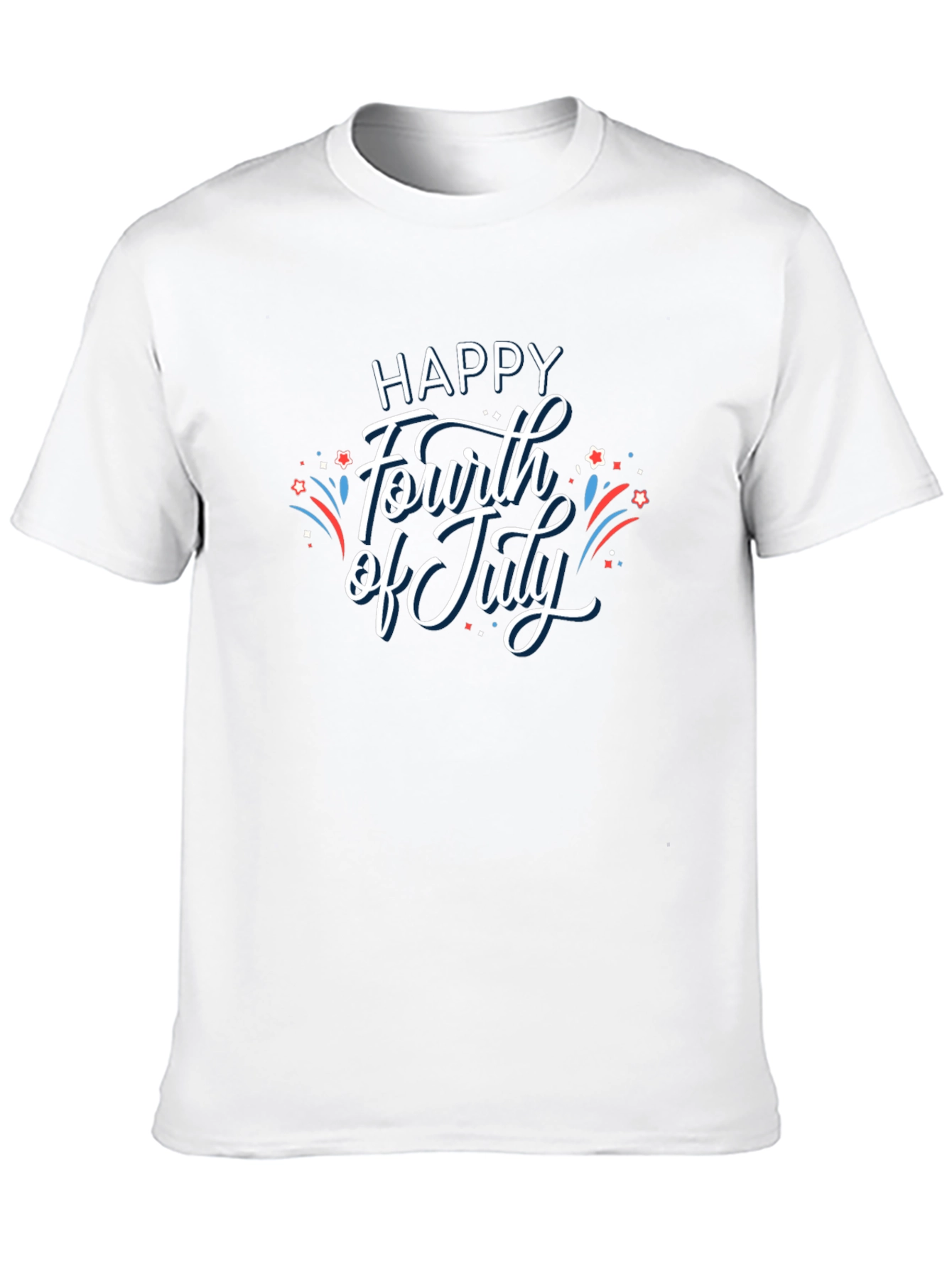 Happy Fourth of July Graphic Tee - Black