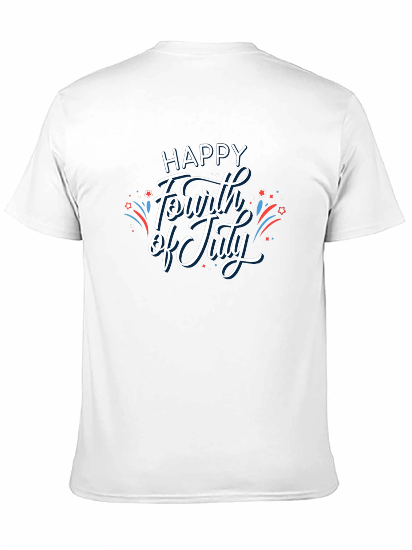 Happy Fourth of July Graphic Tee - Black