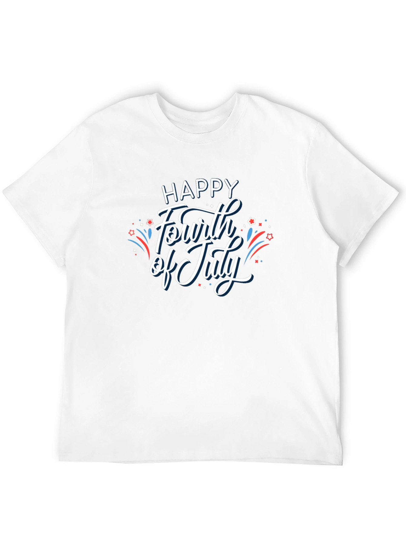 Happy Fourth of July Graphic Tee - Black