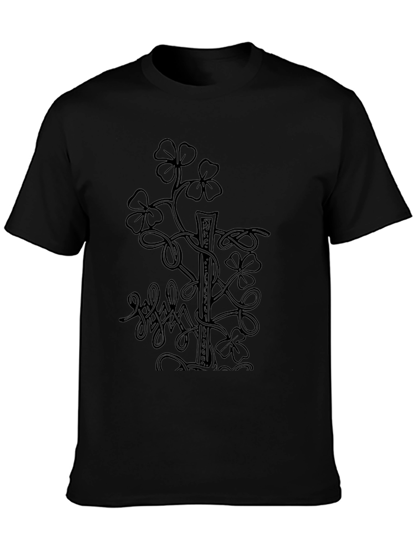Clover Graphic Print Tee - Lucky Shamrock Shirt