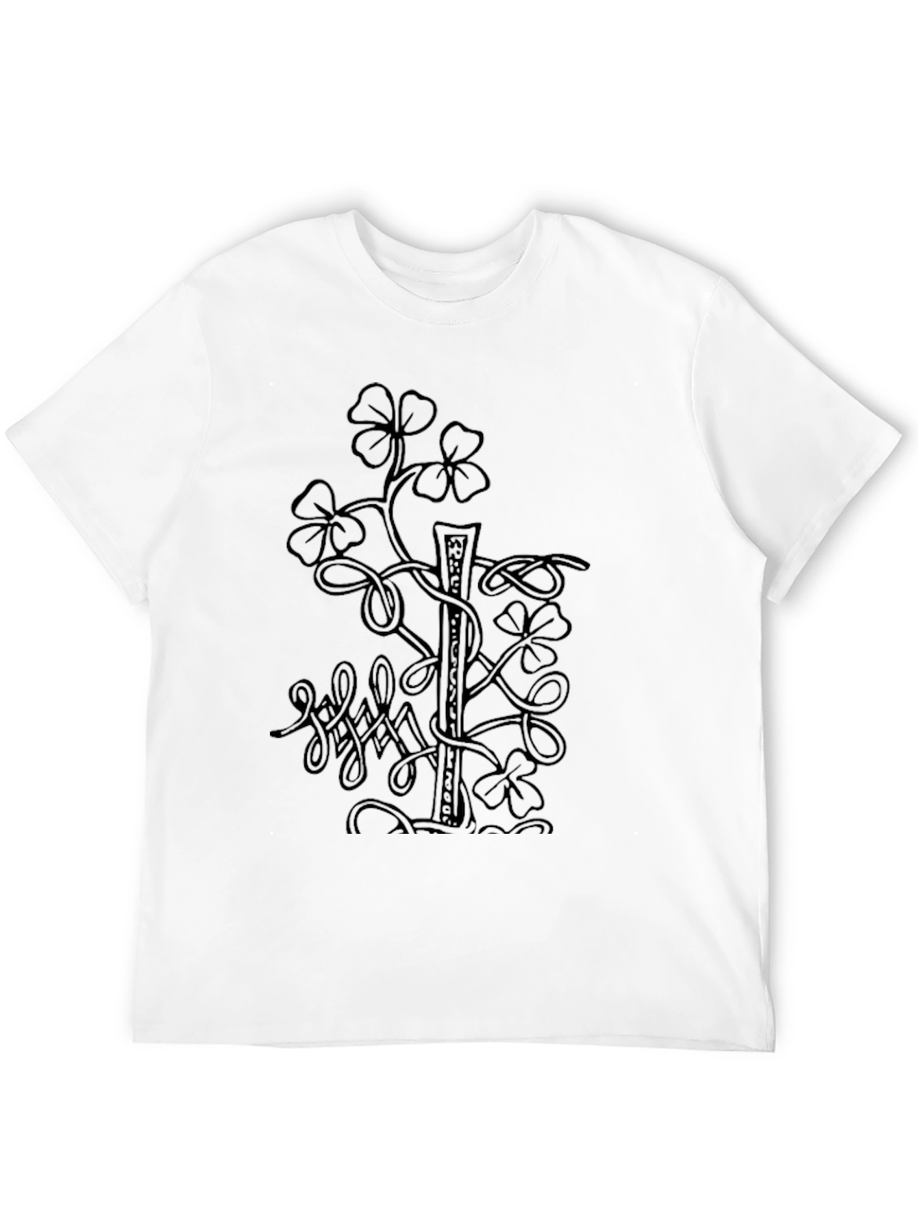 Clover Graphic Print Tee - Lucky Shamrock Shirt