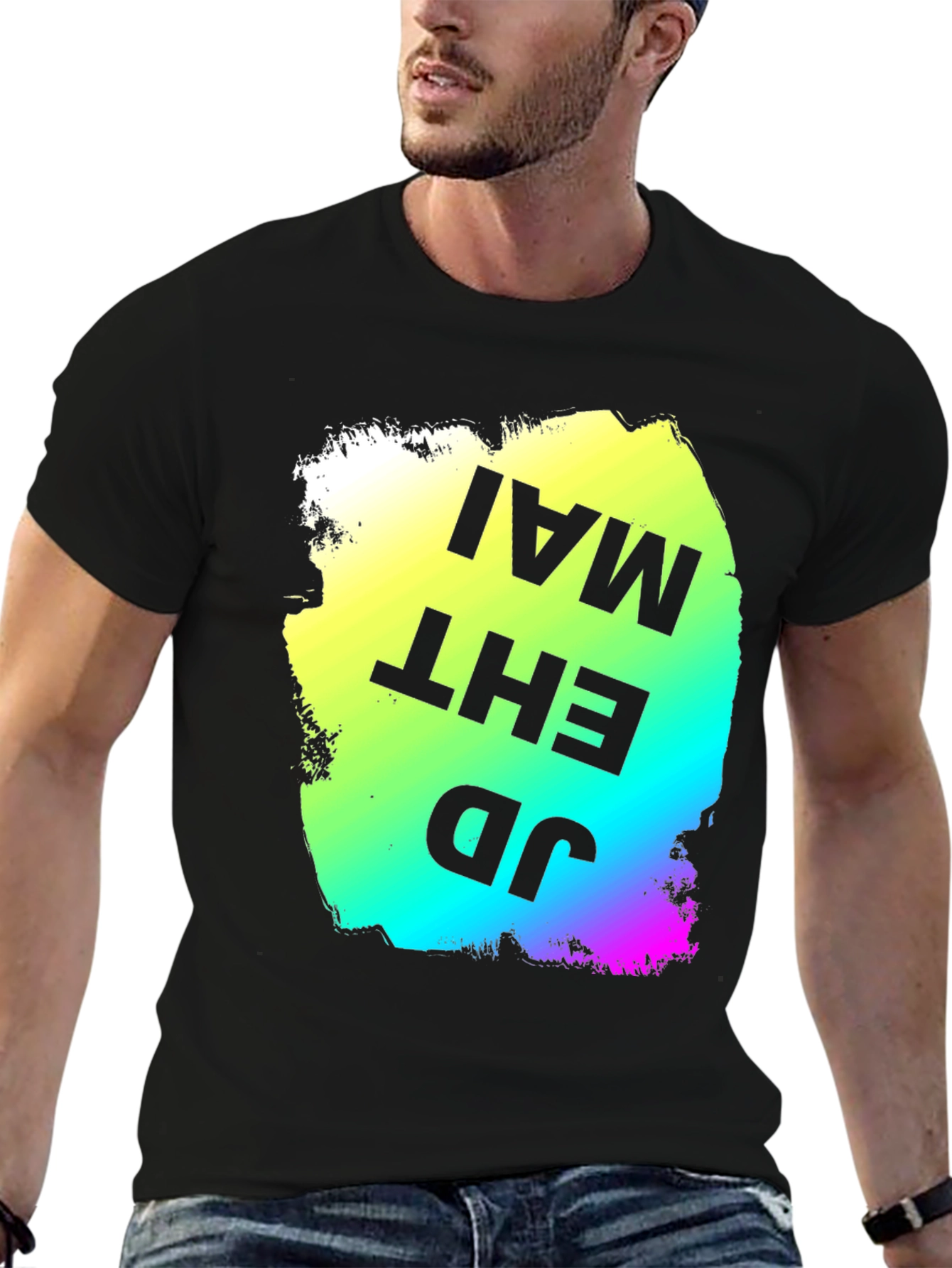 Bold Graphic Print T-Shirt - JD EHT MAI
