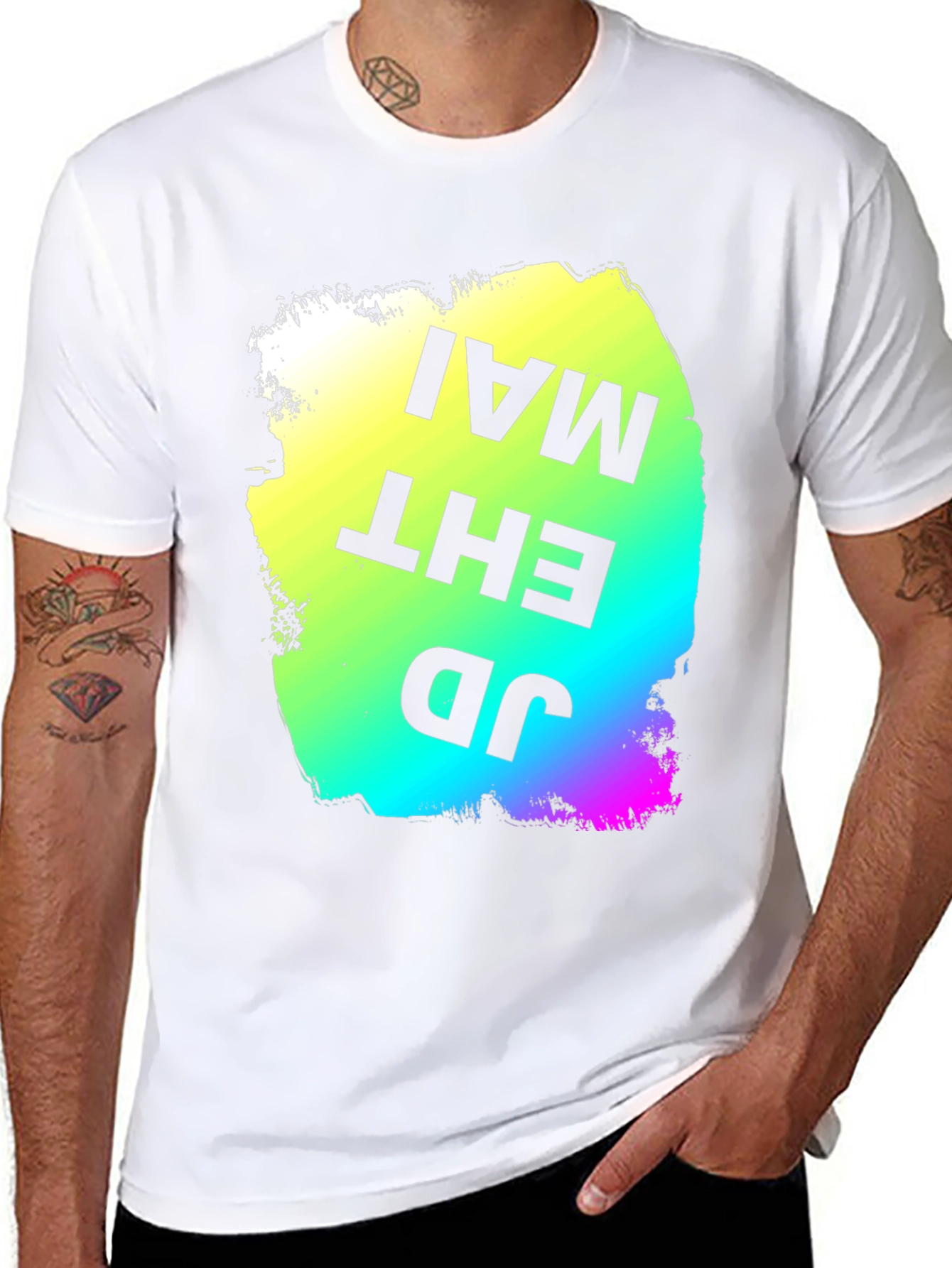 Bold Graphic Print T-Shirt - JD EHT MAI