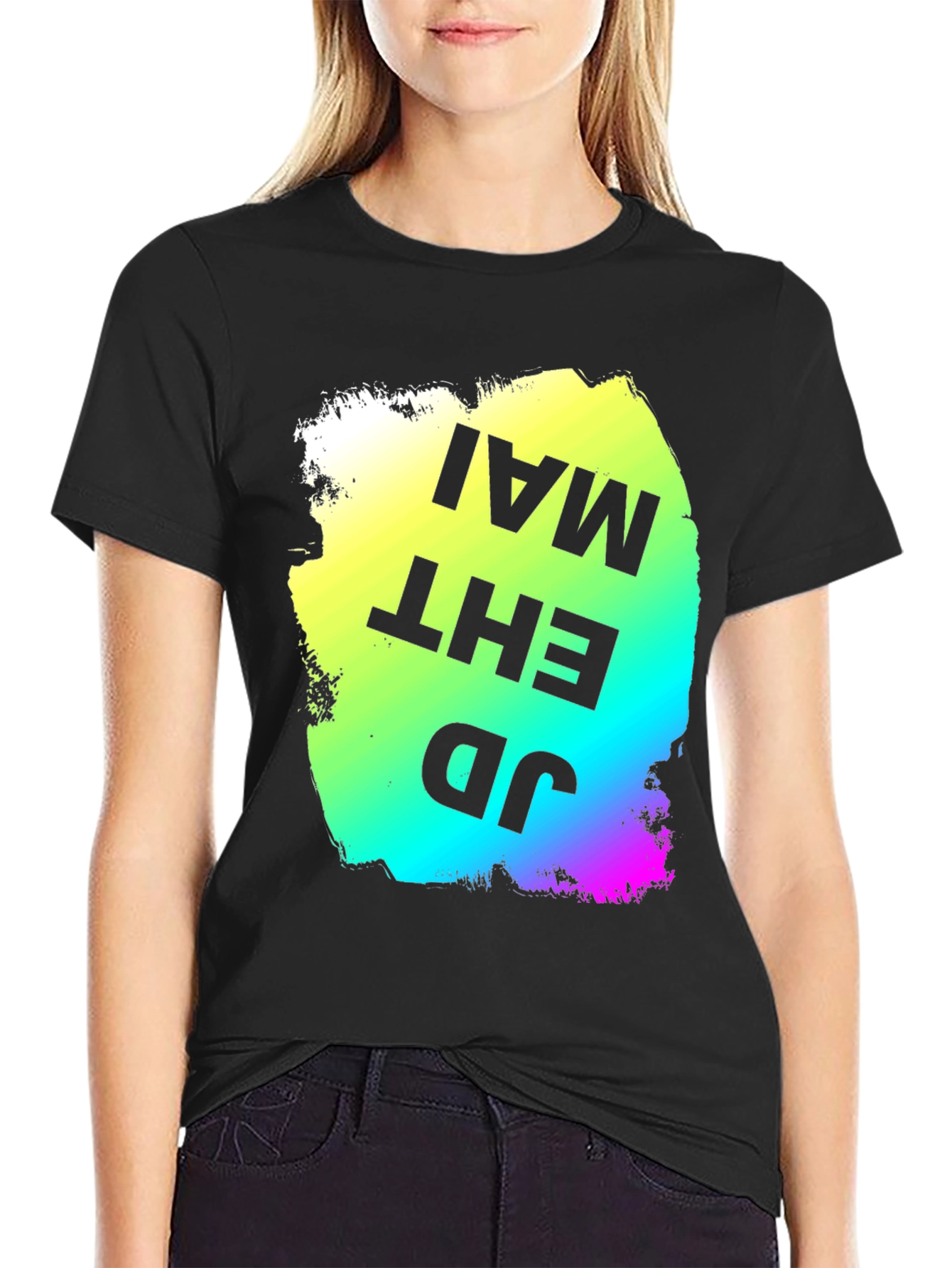 Bold Graphic Print T-Shirt - JD EHT MAI