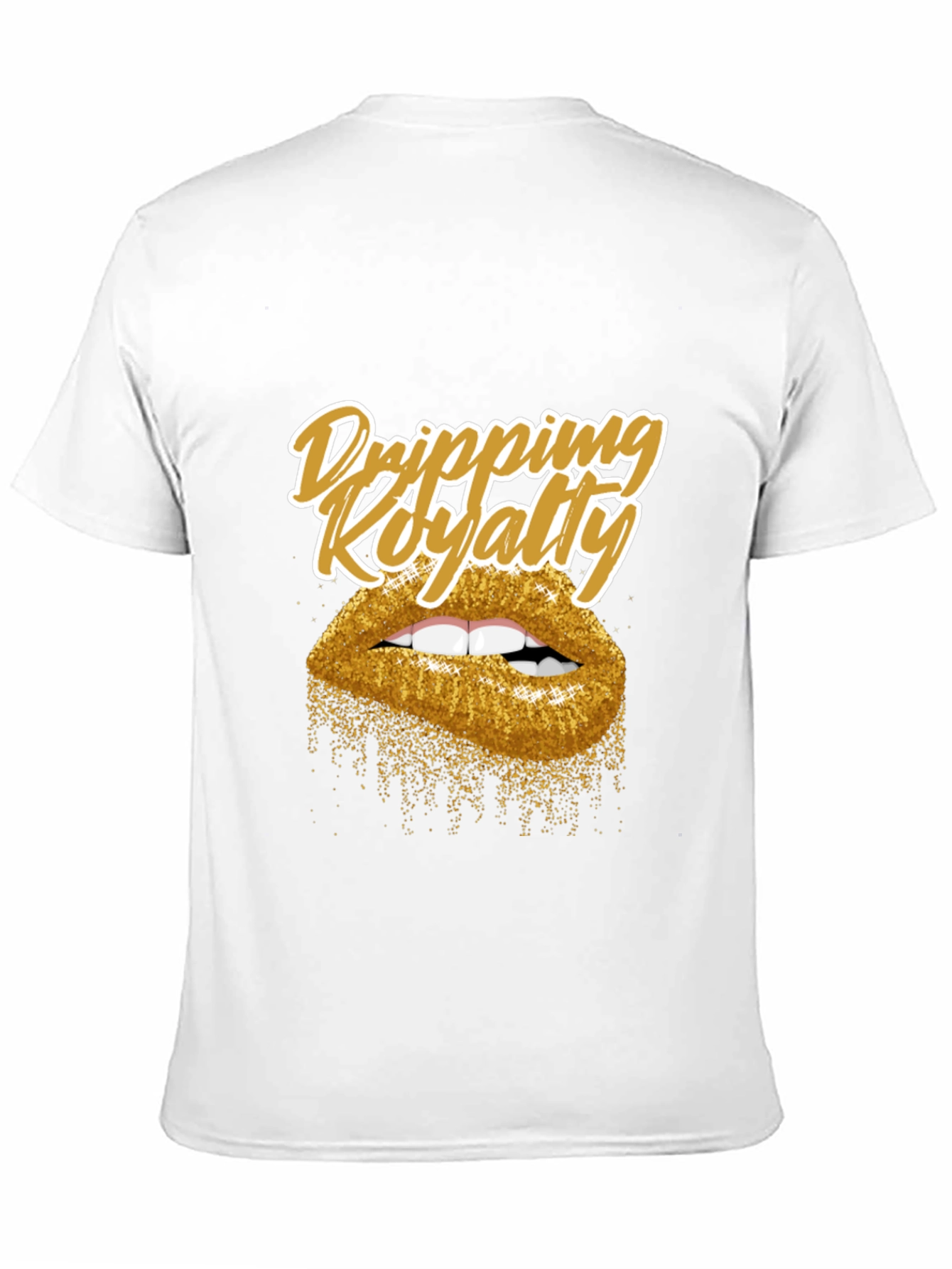 Dripping Royalty Gold Lips Graphic Tee