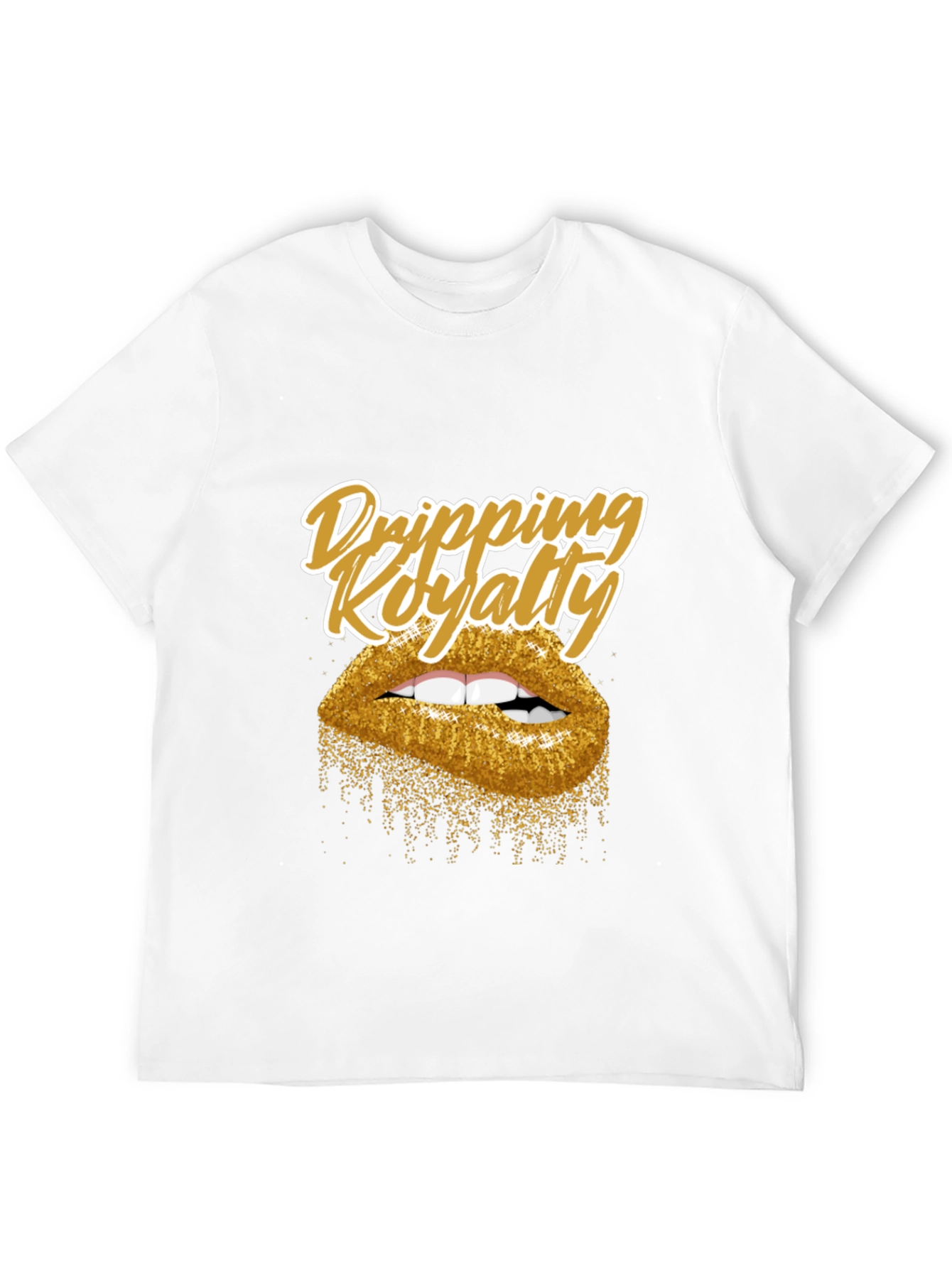 Dripping Royalty Gold Lips Graphic Tee