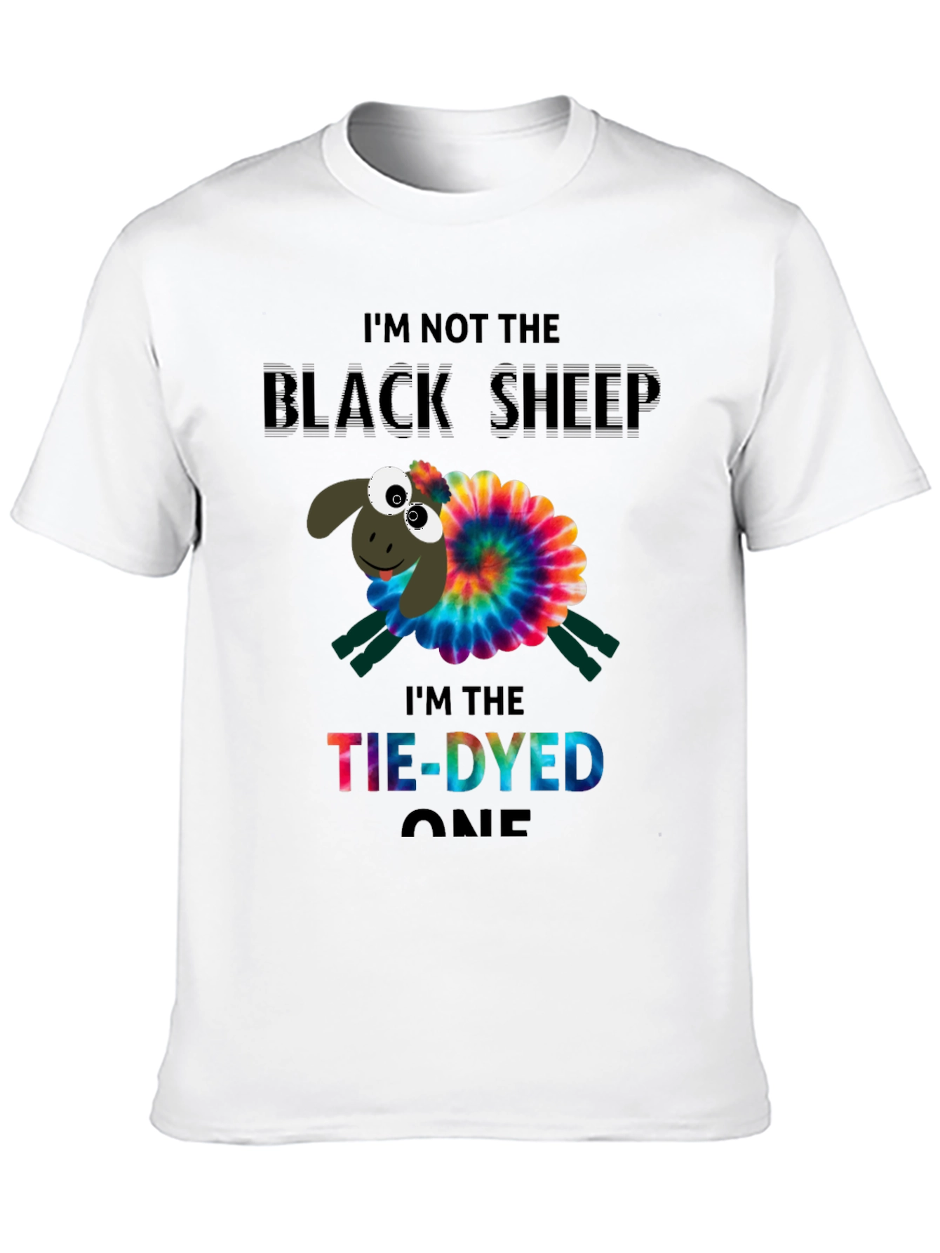 Tie-Dyed Sheep Graphic Tee