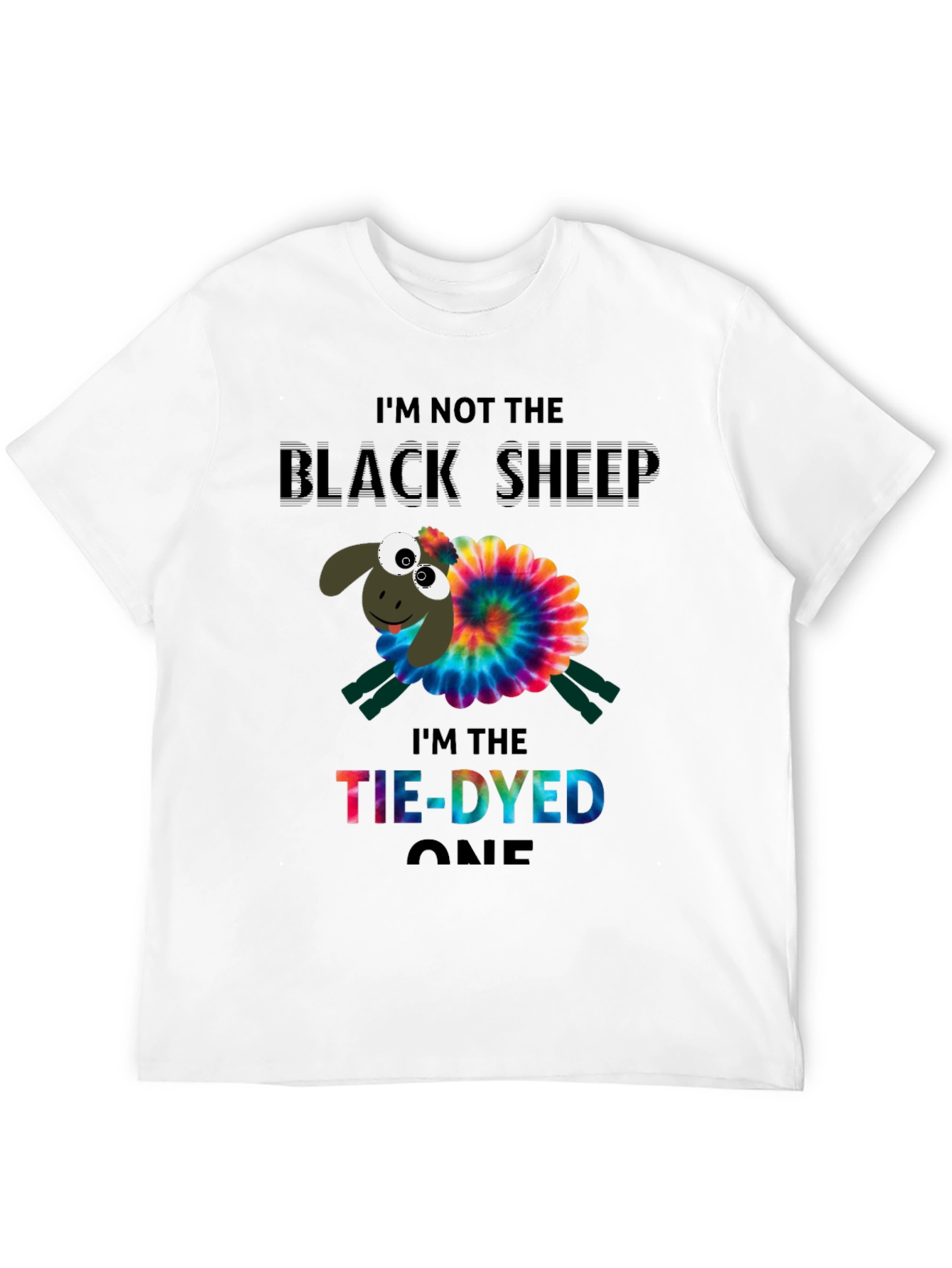 Tie-Dyed Sheep Graphic Tee