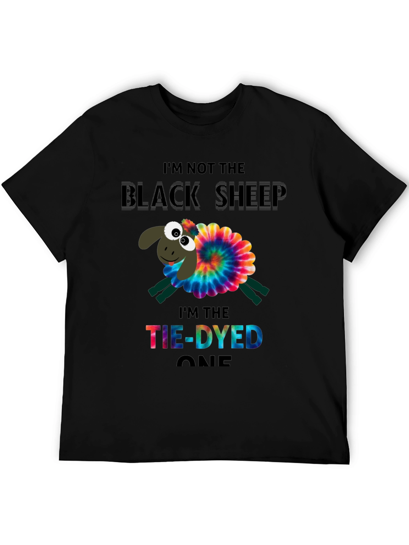 Tie-Dyed Sheep Graphic Tee
