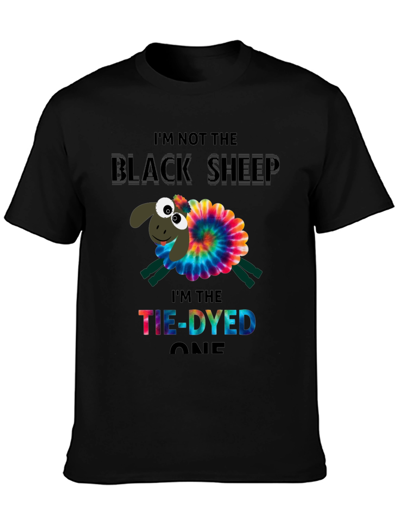 Tie-Dyed Sheep Graphic Tee