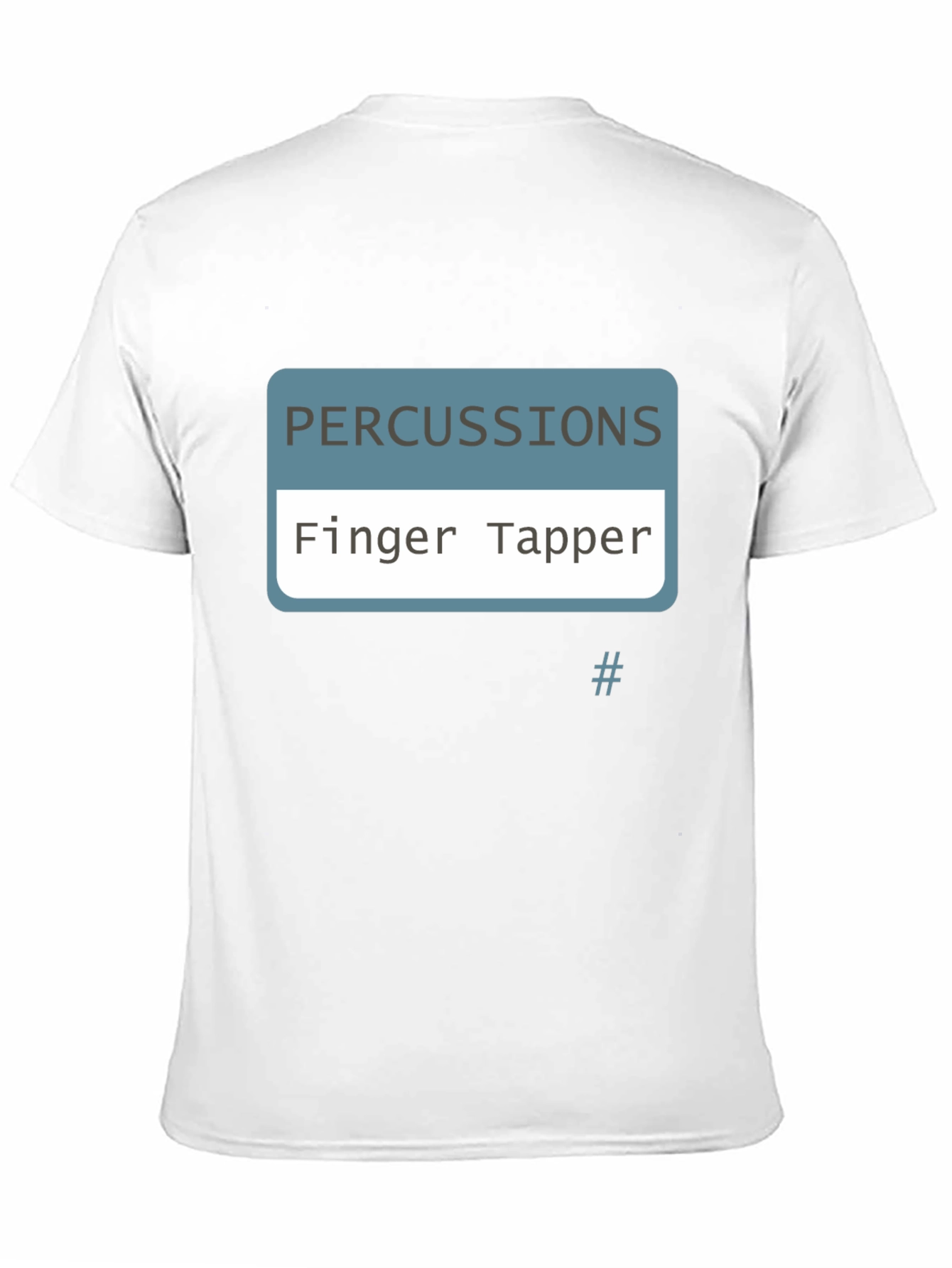 Finger Tapper Percussionist Black T-Shirt