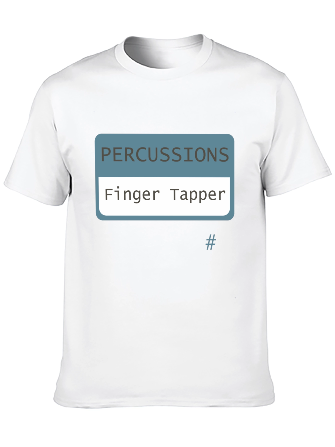 Finger Tapper Percussionist Black T-Shirt