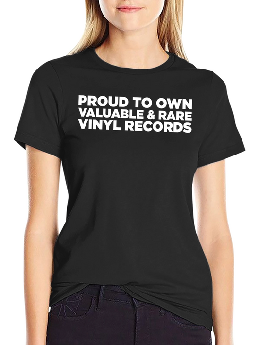 Proud Vinyl Record Collector Tee - Rare & Valuable