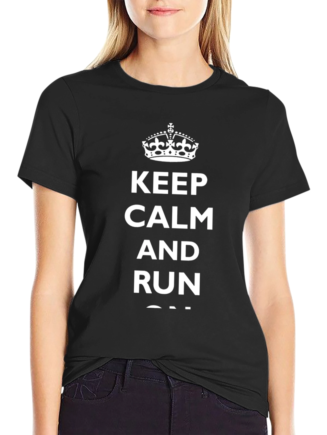 Keep Calm and Run On T-Shirt