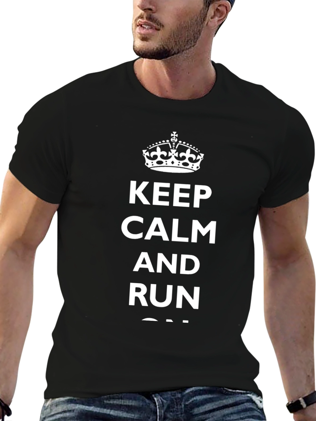 Keep Calm and Run On T-Shirt