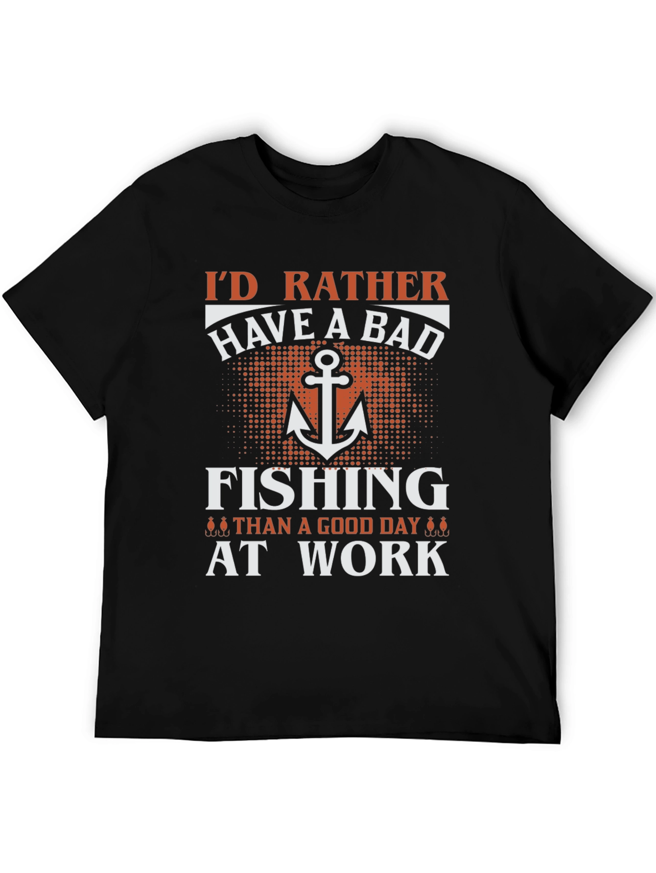 Funny Fishing T-Shirt - Id Rather Be Fishing