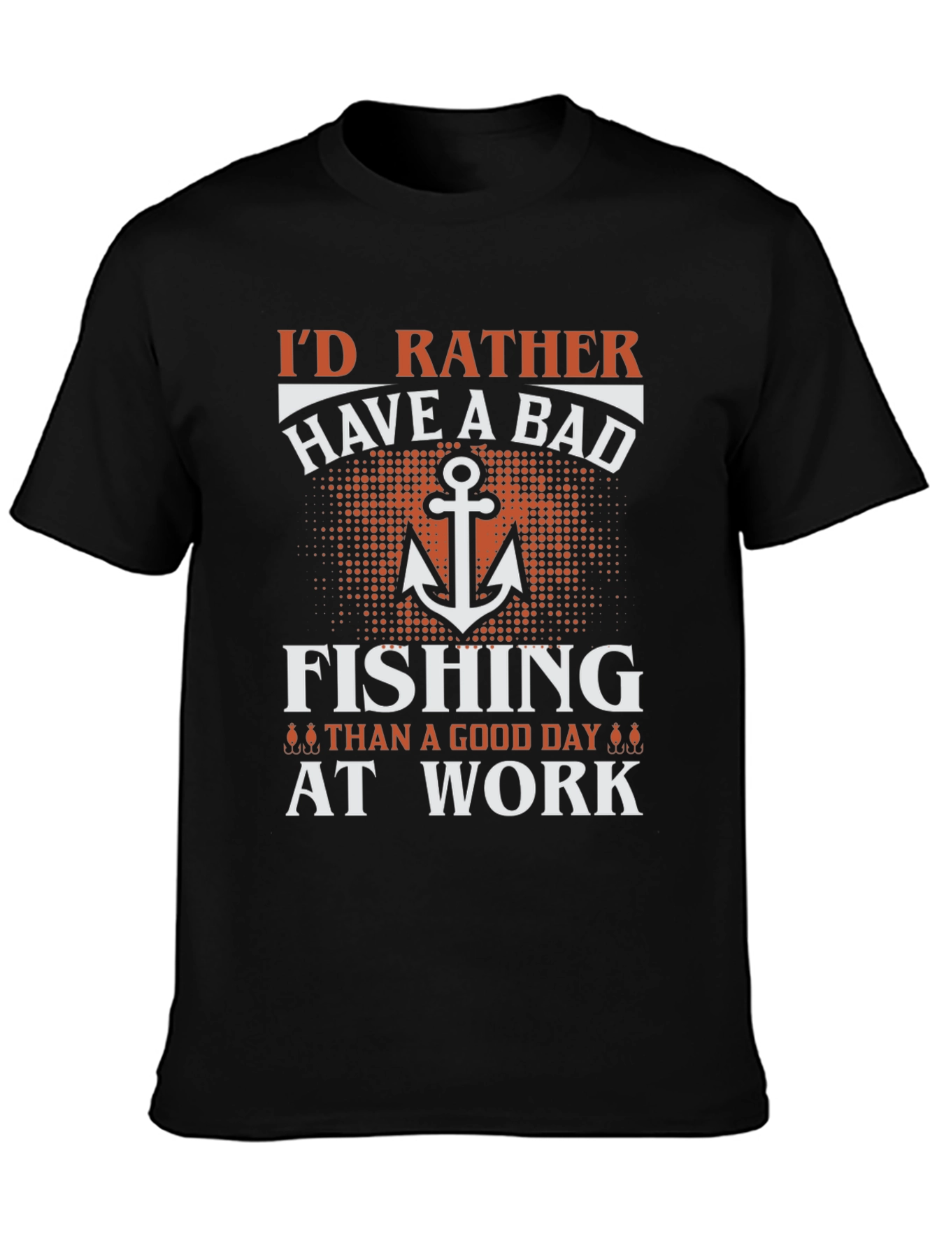 Funny Fishing T-Shirt - Id Rather Be Fishing