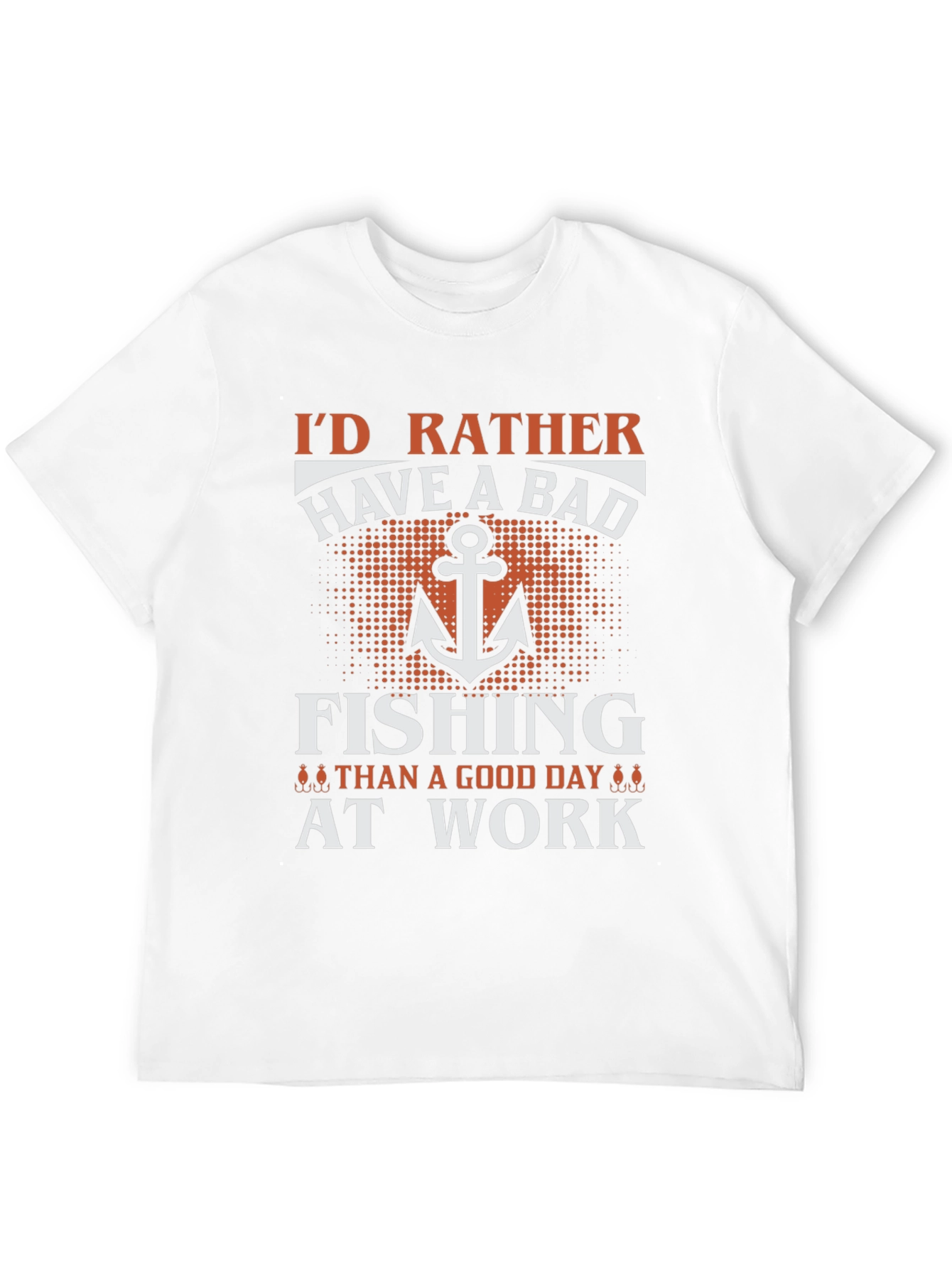 Funny Fishing T-Shirt - Id Rather Be Fishing