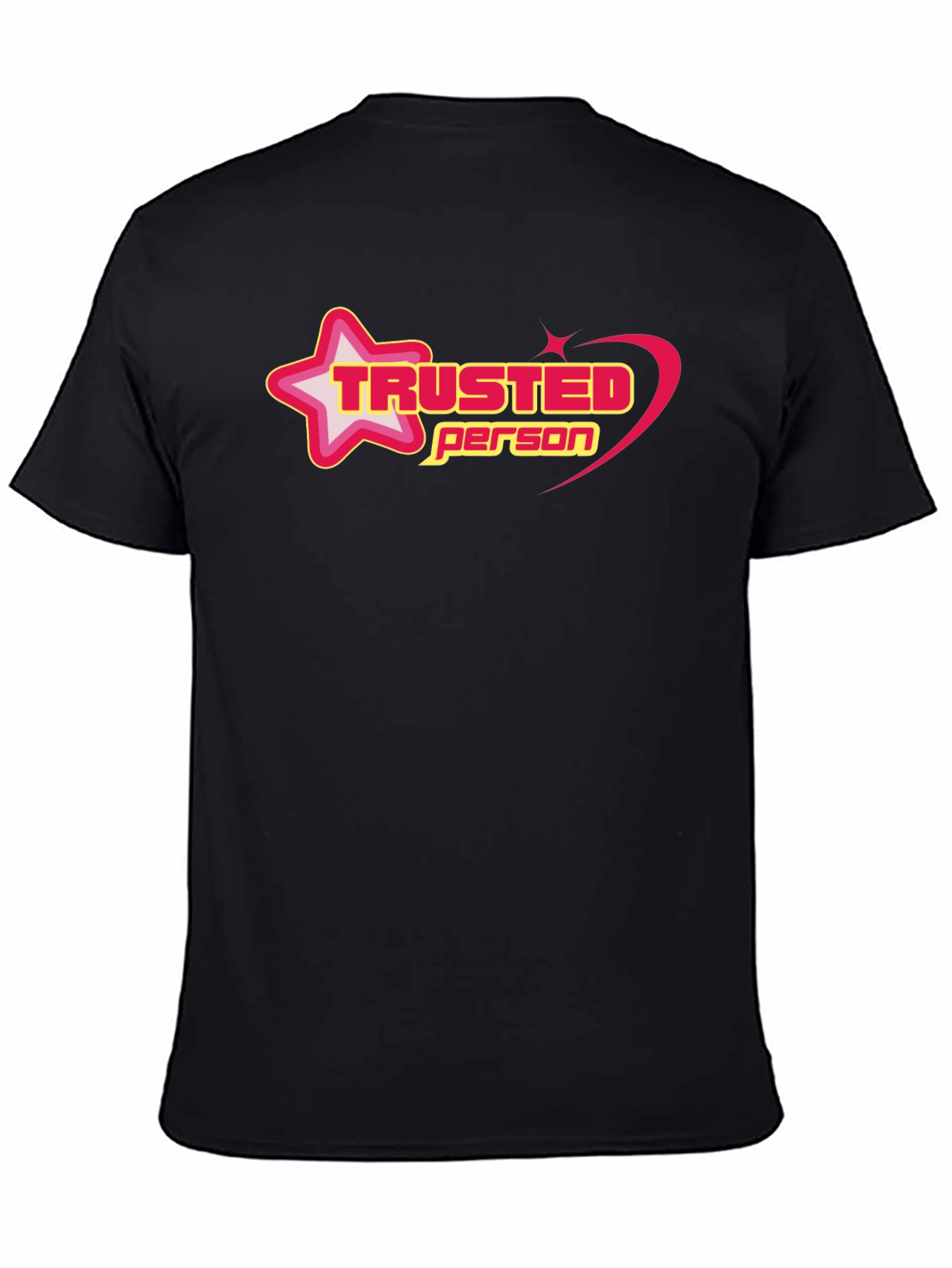 Trusted Person Graphic Black T-Shirt
