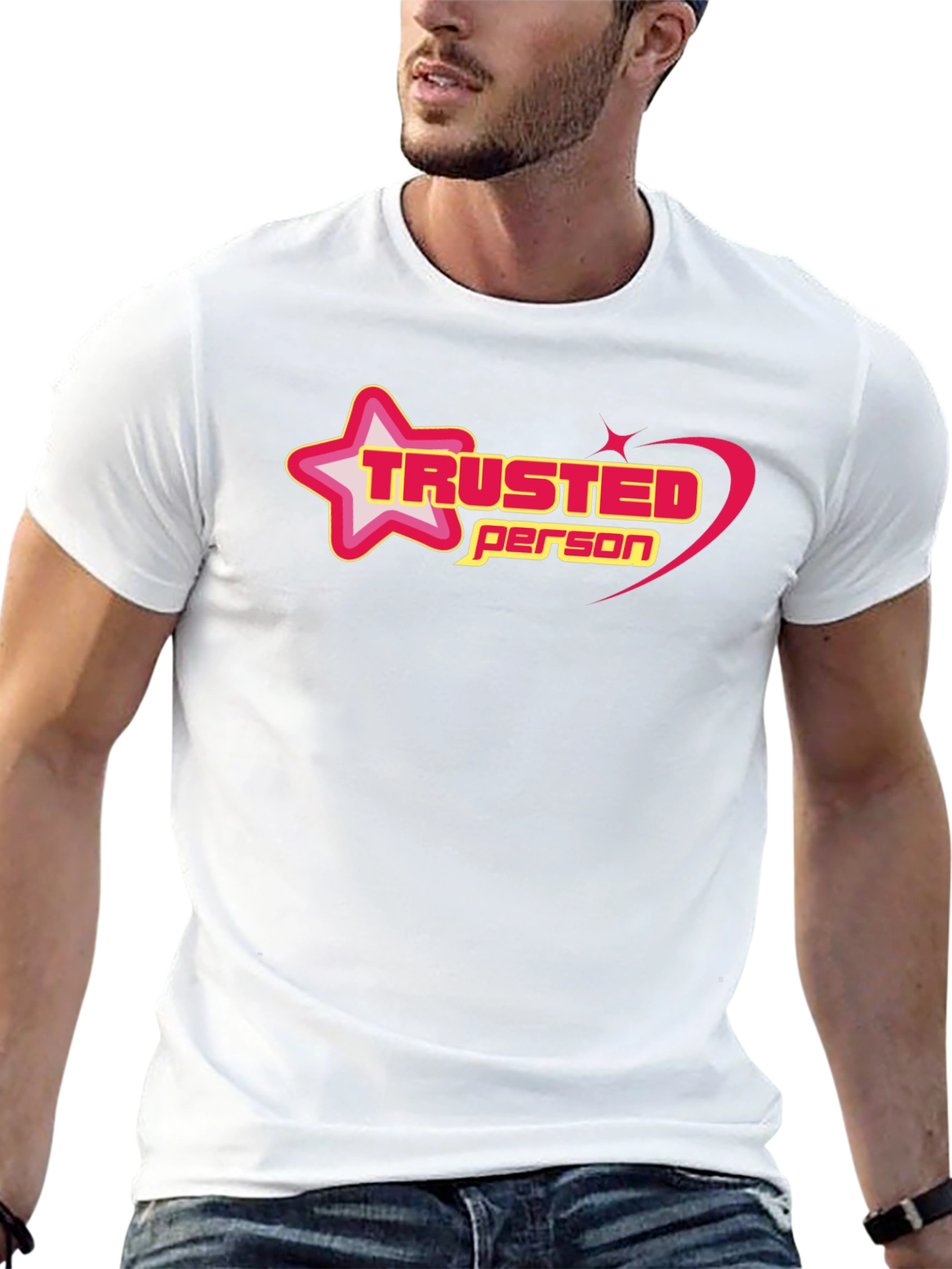 Trusted Person Graphic Black T-Shirt