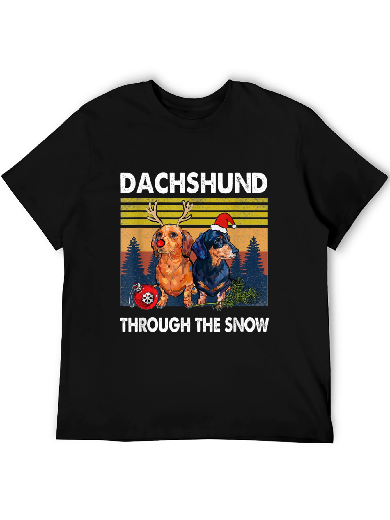 Dachshund Through the Snow Graphic Tee