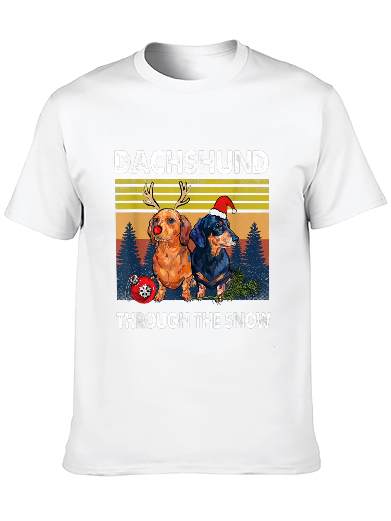 Dachshund Through the Snow Graphic Tee