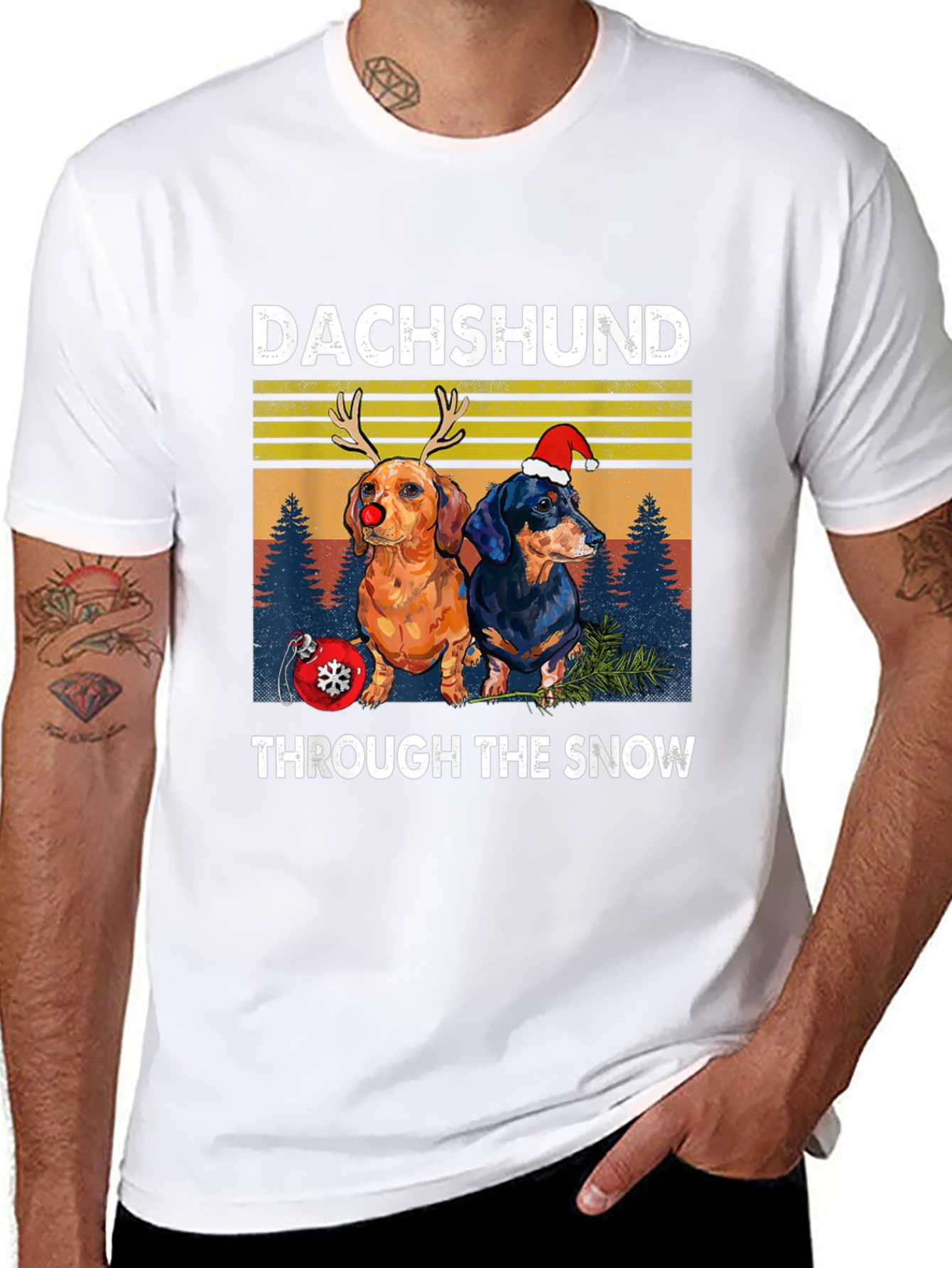 Dachshund Through the Snow Graphic Tee