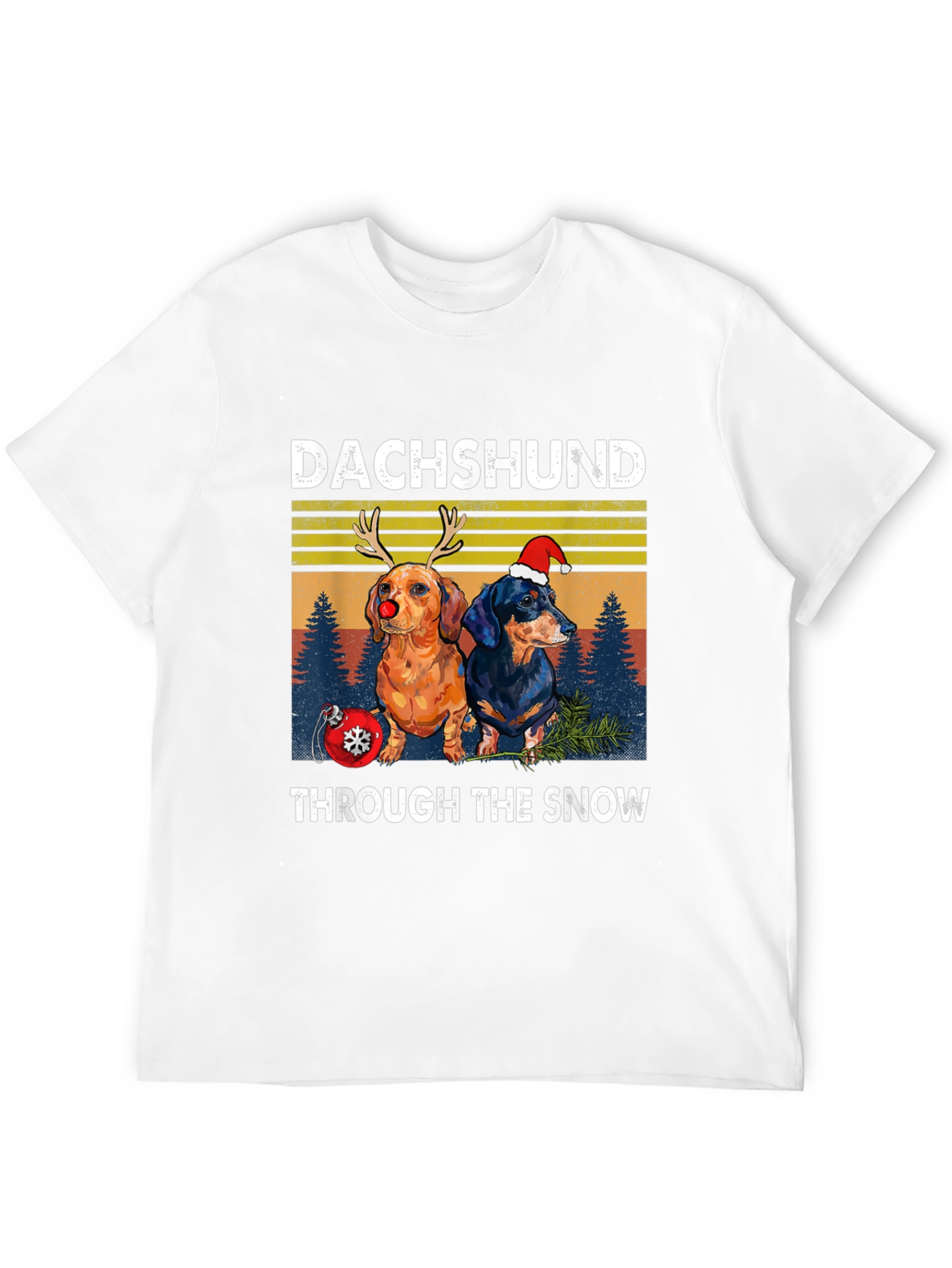 Dachshund Through the Snow Graphic Tee