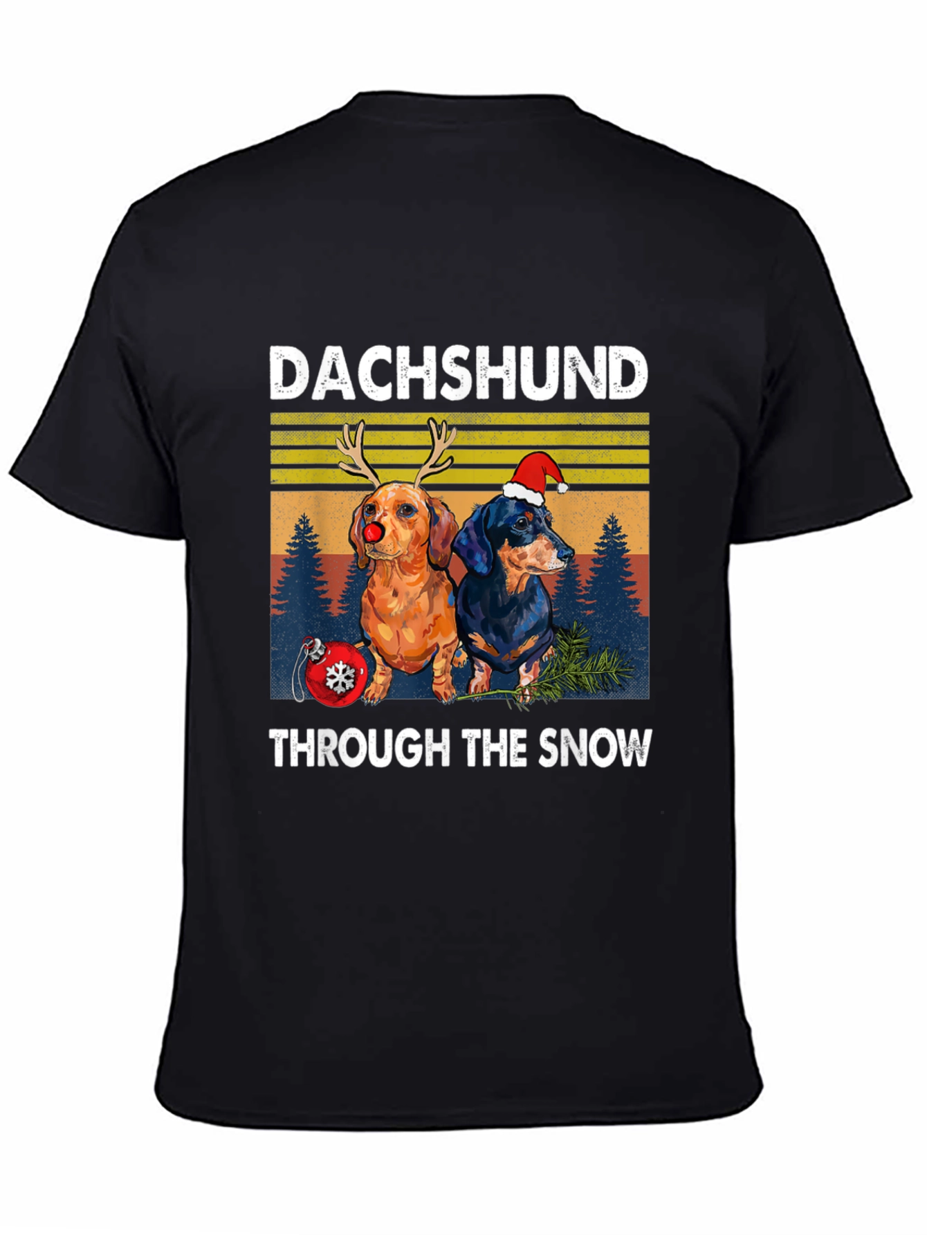 Dachshund Through the Snow Graphic Tee