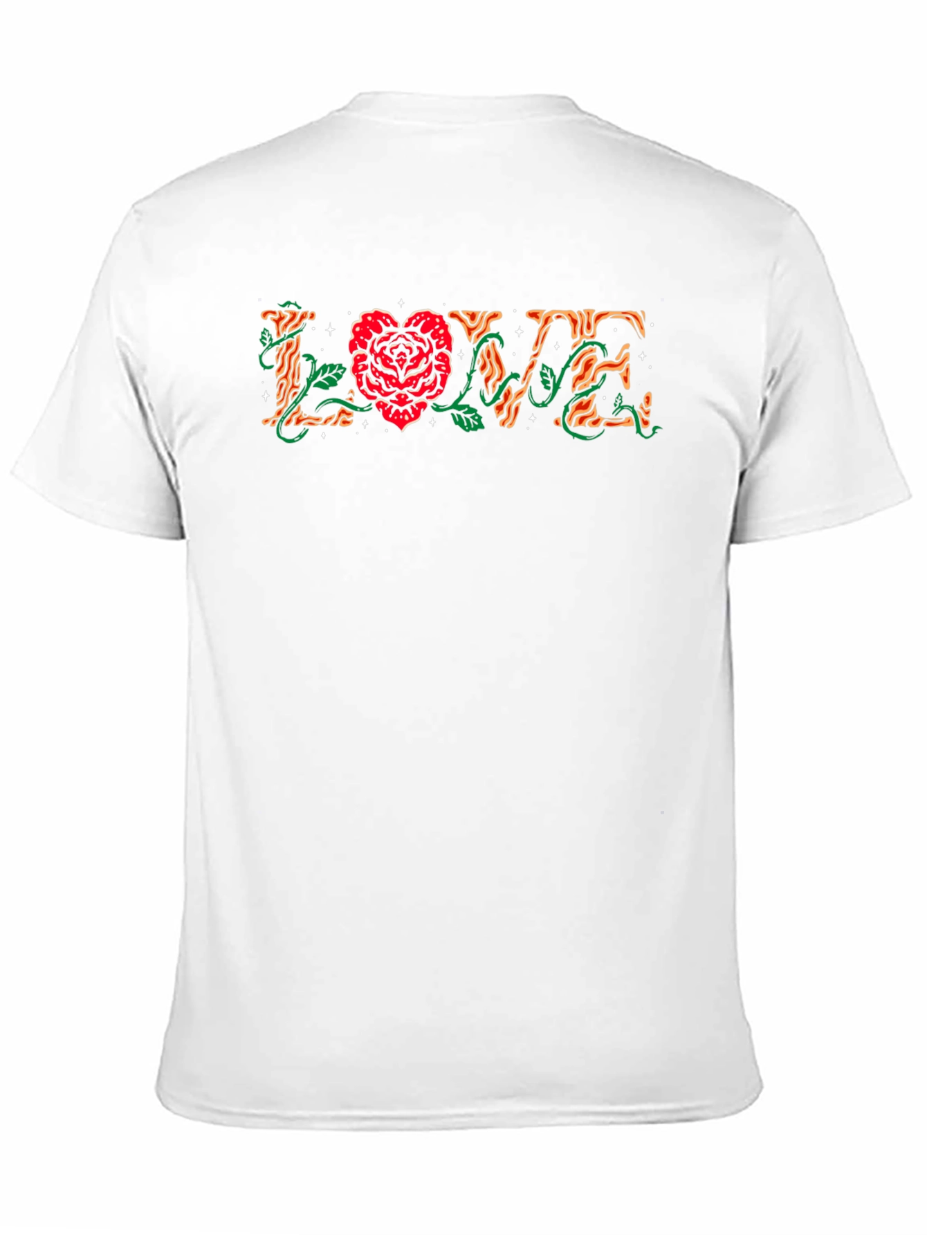 Love Rose Graphic Black Tee