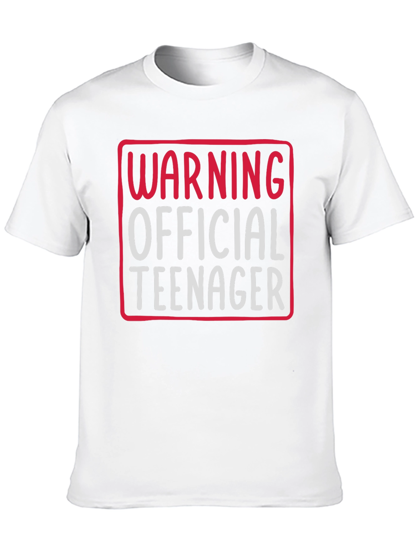 Warning Official Teenager Graphic Tee