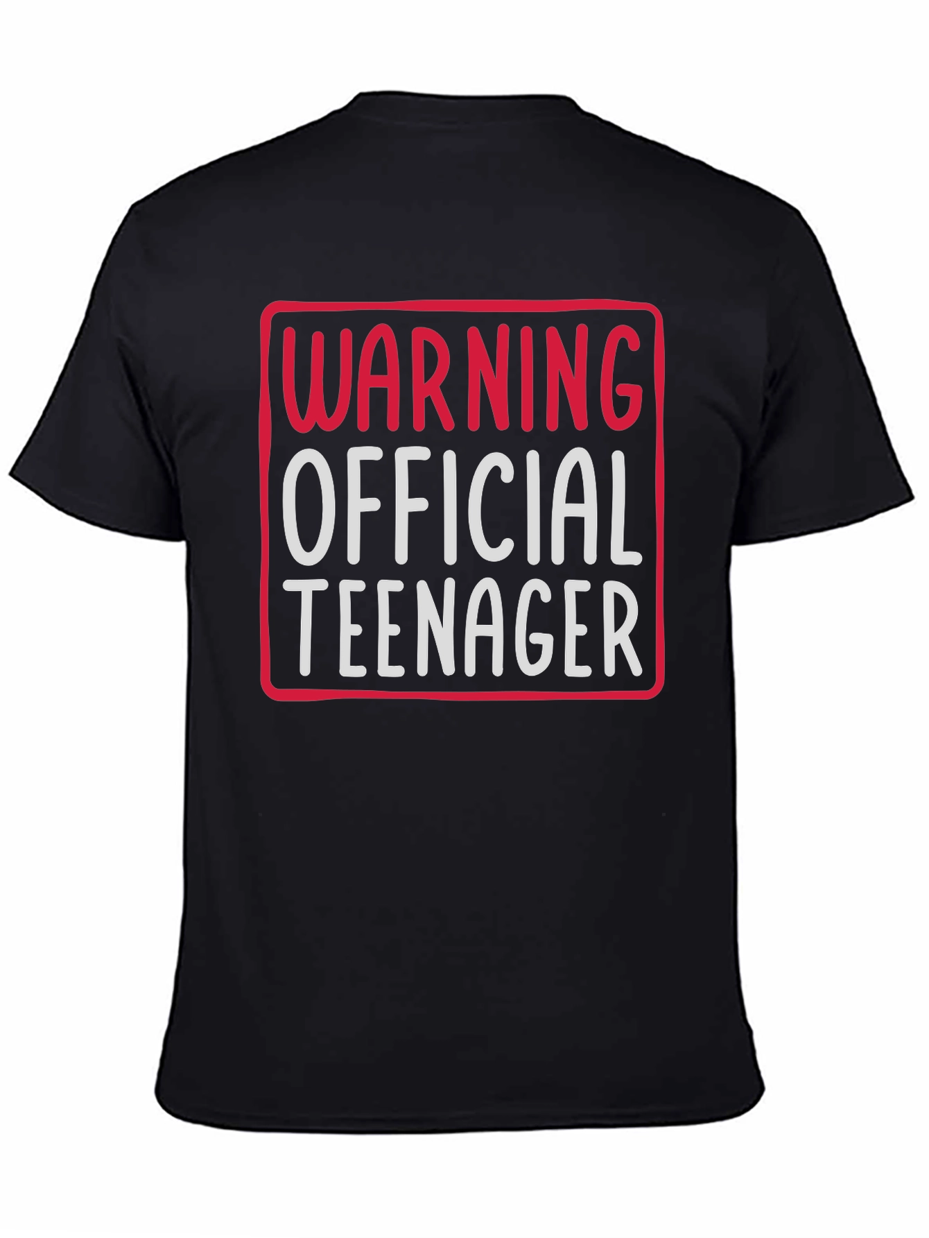Warning Official Teenager Graphic Tee