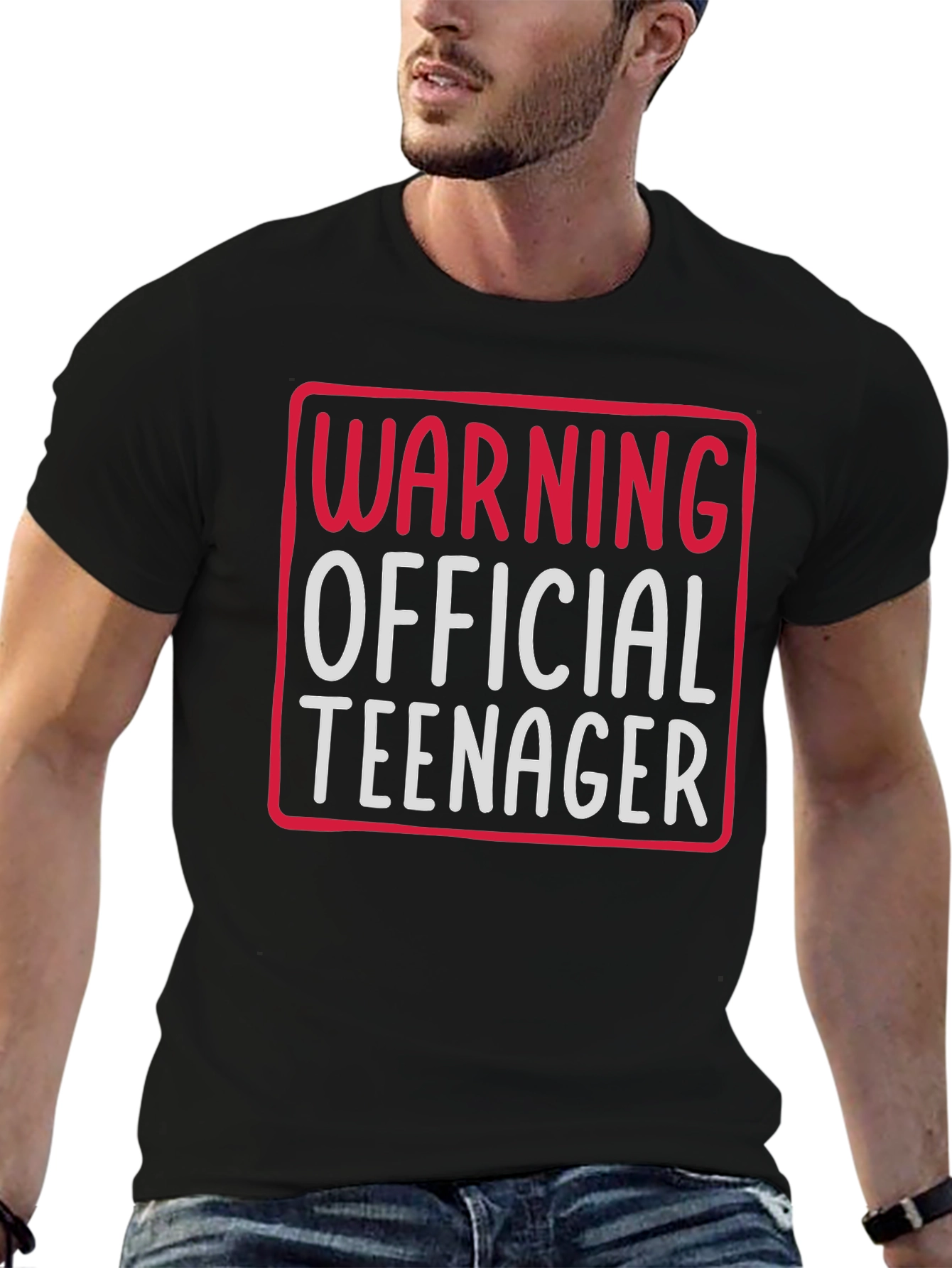 Warning Official Teenager Graphic Tee