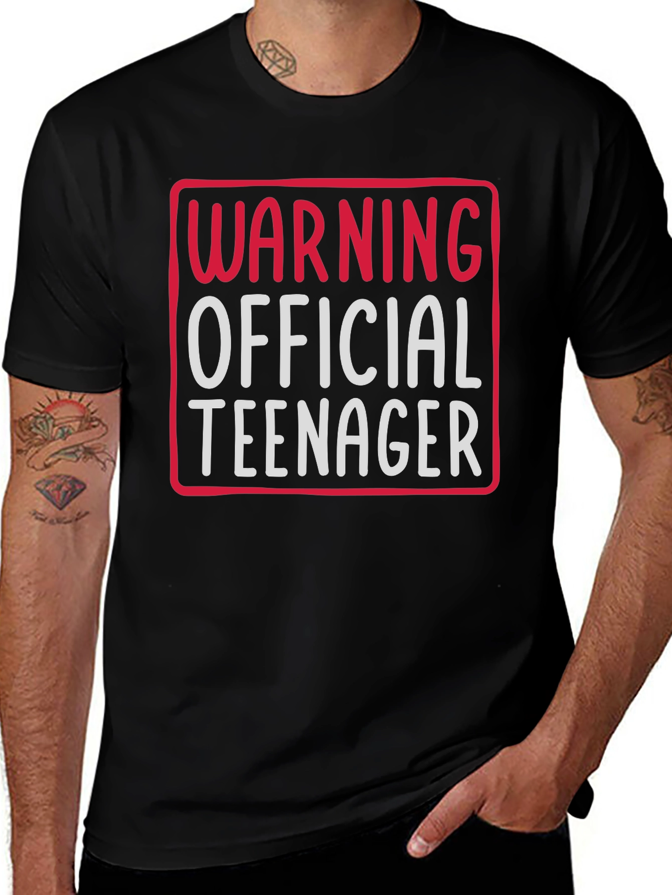 Warning Official Teenager Graphic Tee