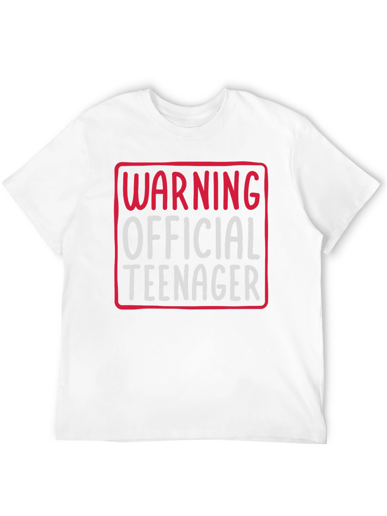 Warning Official Teenager Graphic Tee