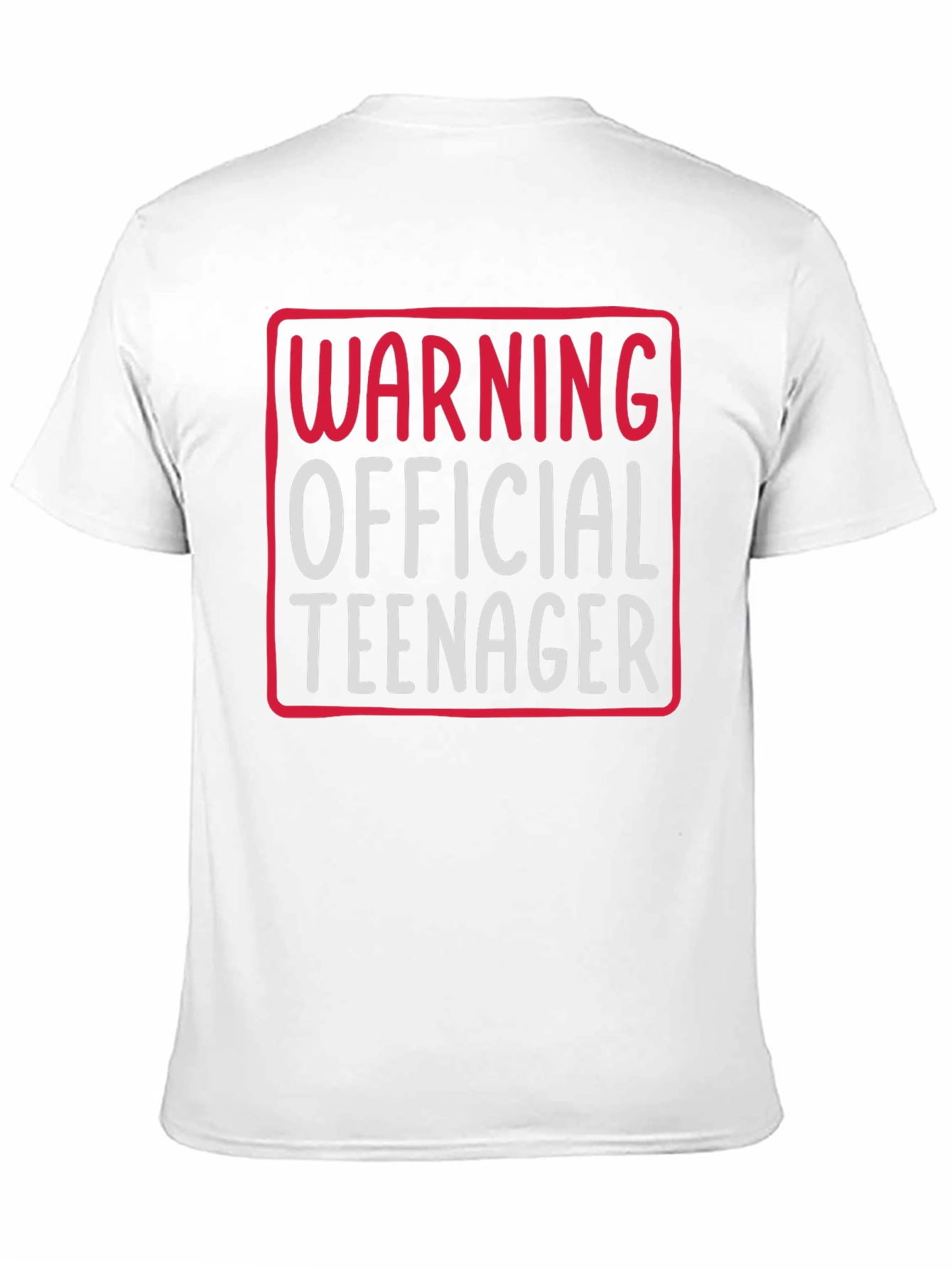 Warning Official Teenager Graphic Tee