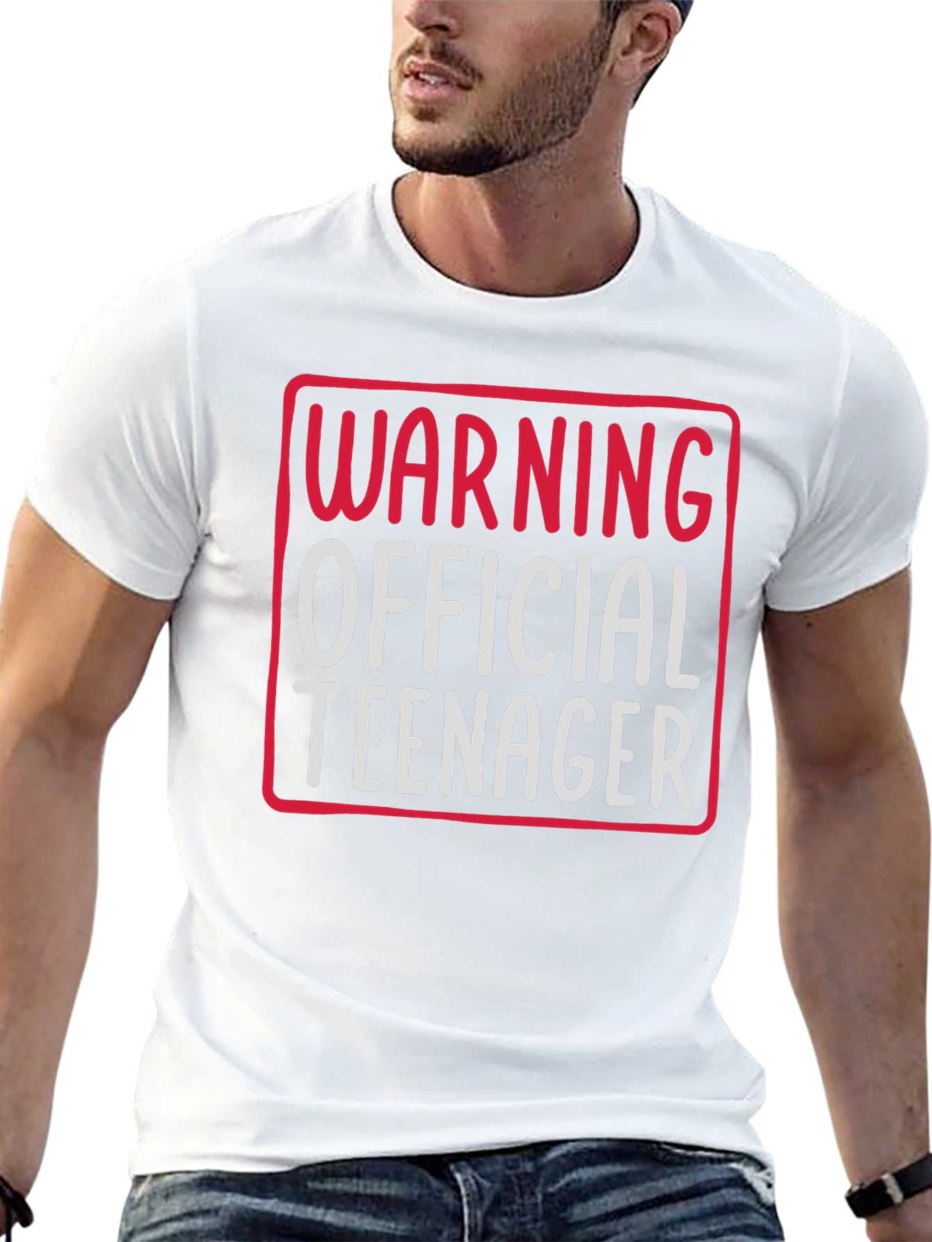 Warning Official Teenager Graphic Tee