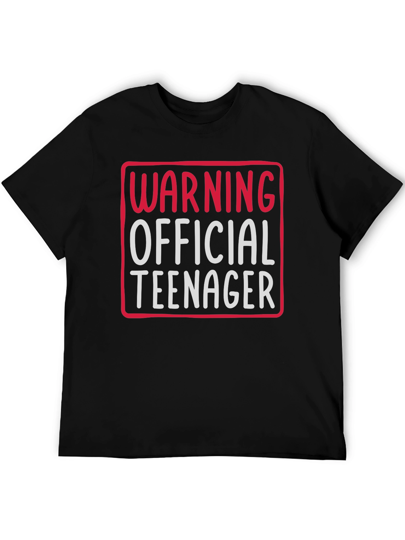 Warning Official Teenager Graphic Tee