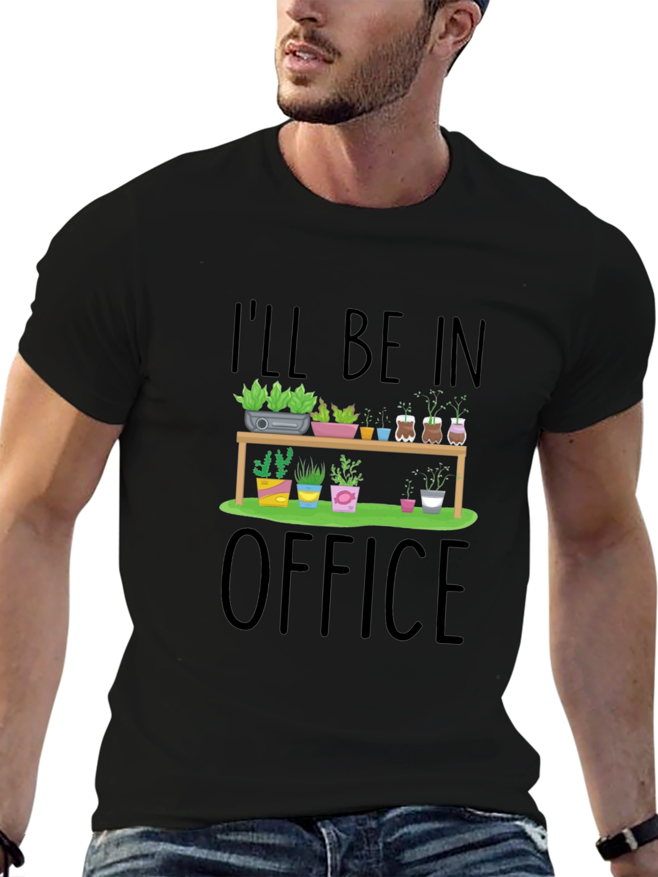 Ill Be In My Plant Office Graphic T-Shirt