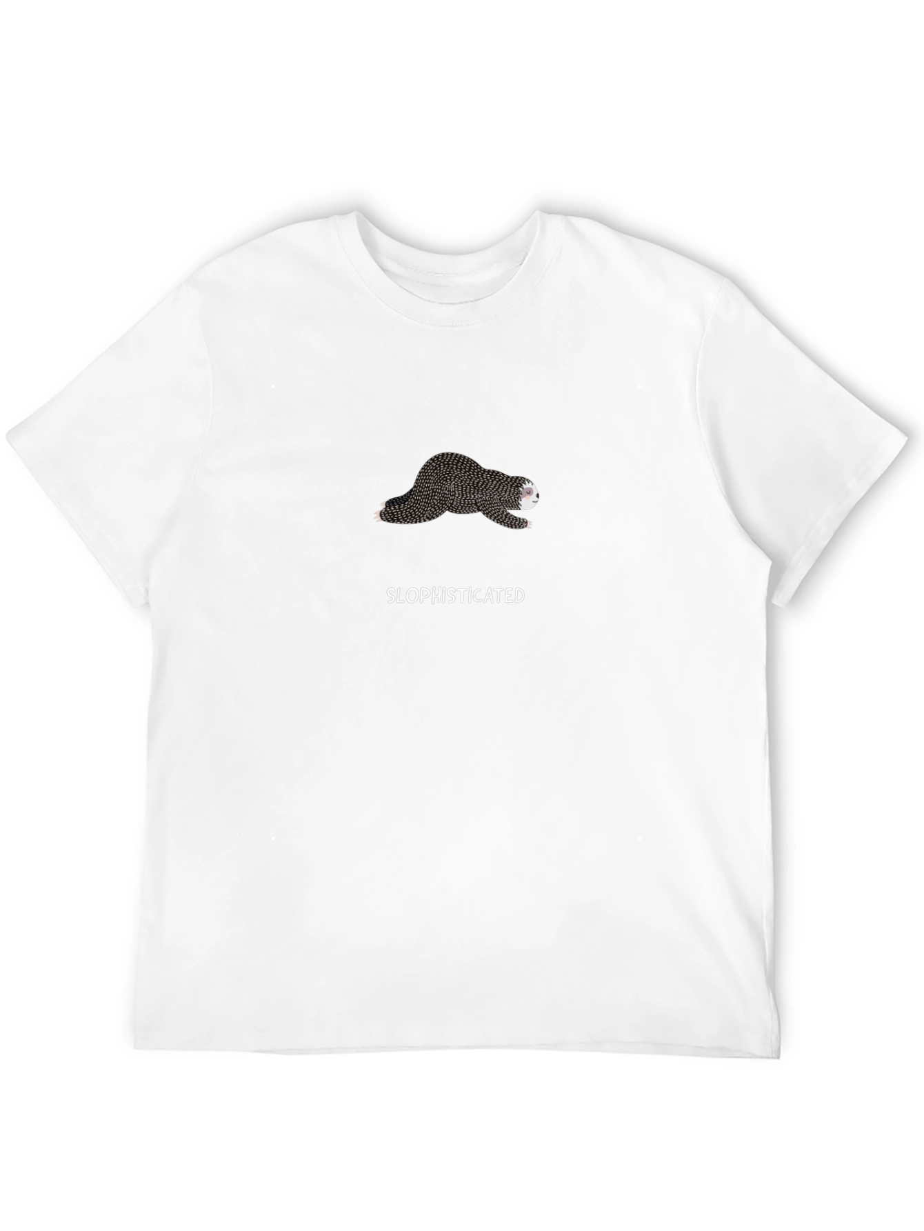 Slothisticated Graphic Tee - Comfy Black T-Shirt