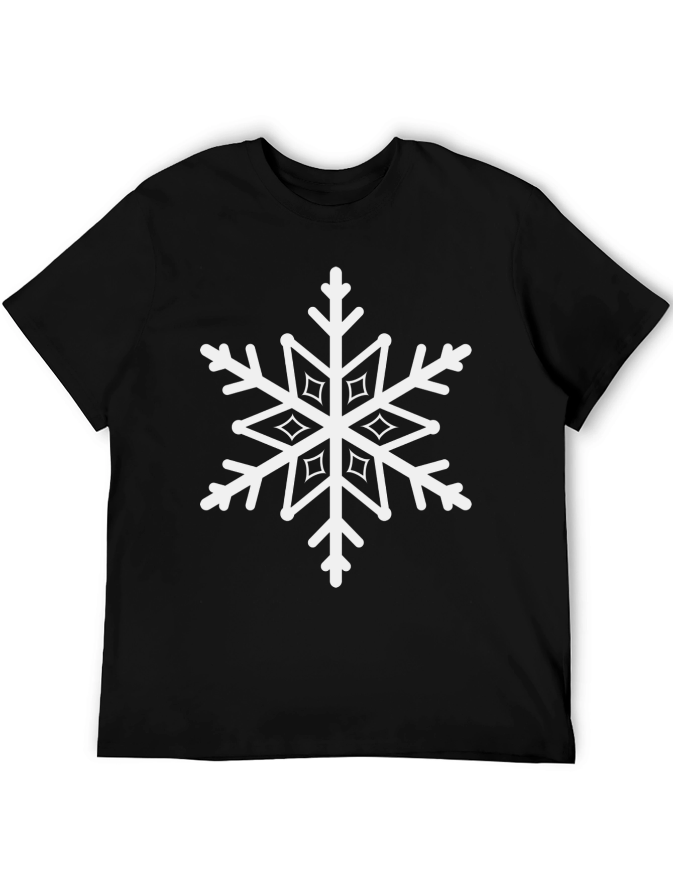 Black Snowflake Tee - Winter Ready!