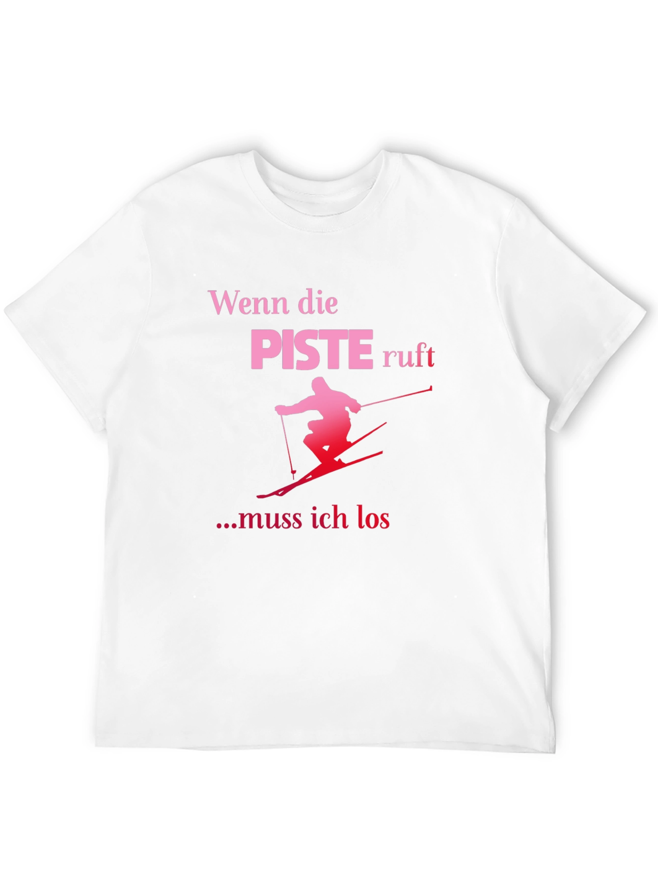 Funny Skiing T-Shirt: Wenn die Piste Ruft