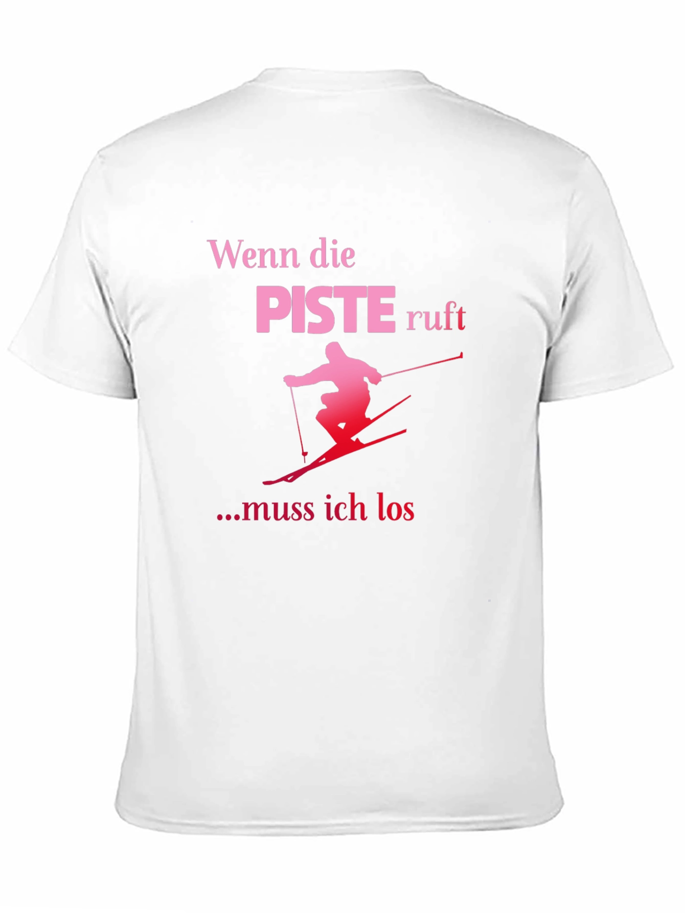 Funny Skiing T-Shirt: Wenn die Piste Ruft