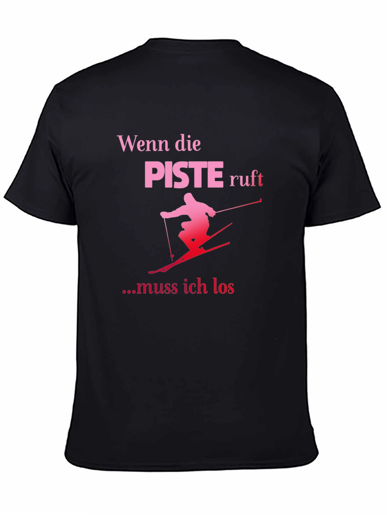 Funny Skiing T-Shirt: Wenn die Piste Ruft