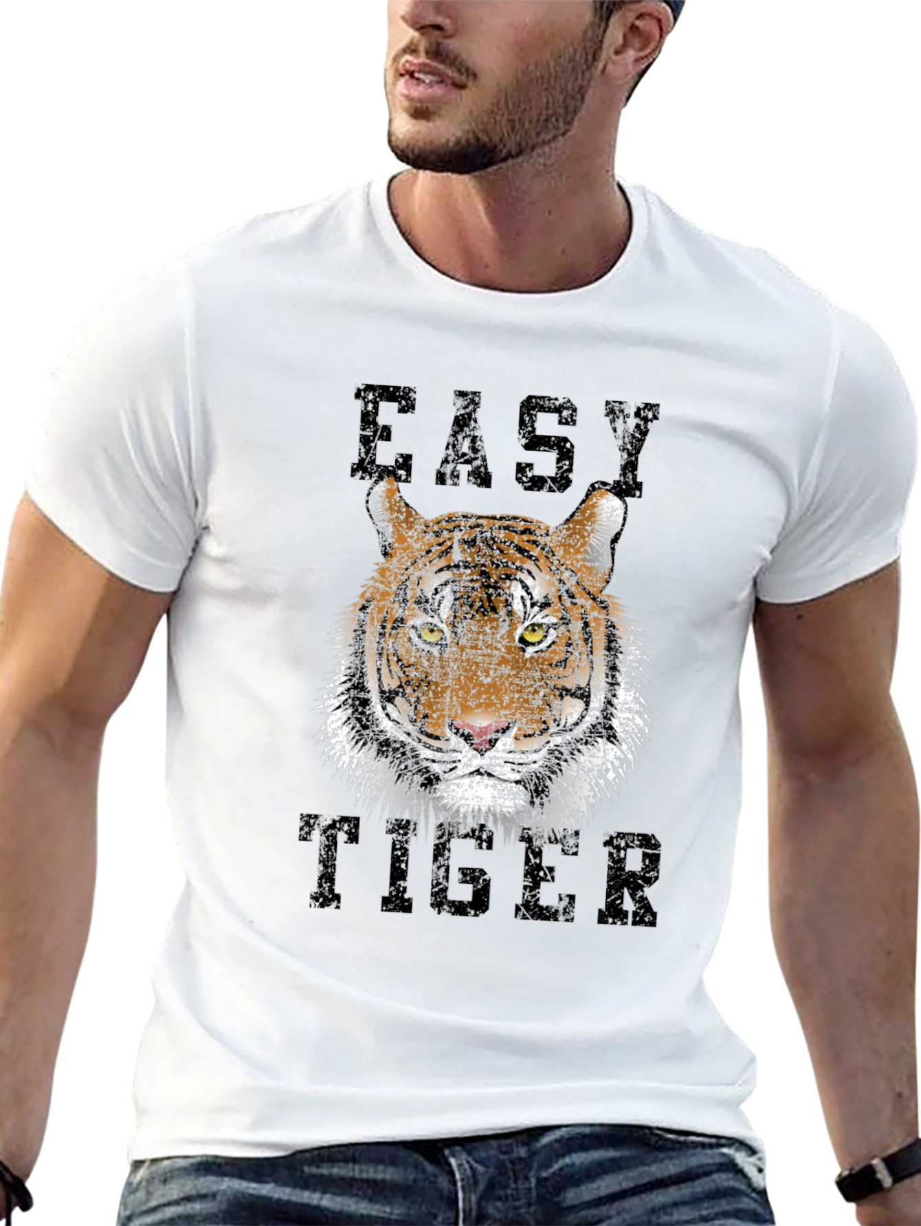 Easy Tiger Graphic T-Shirt - Black