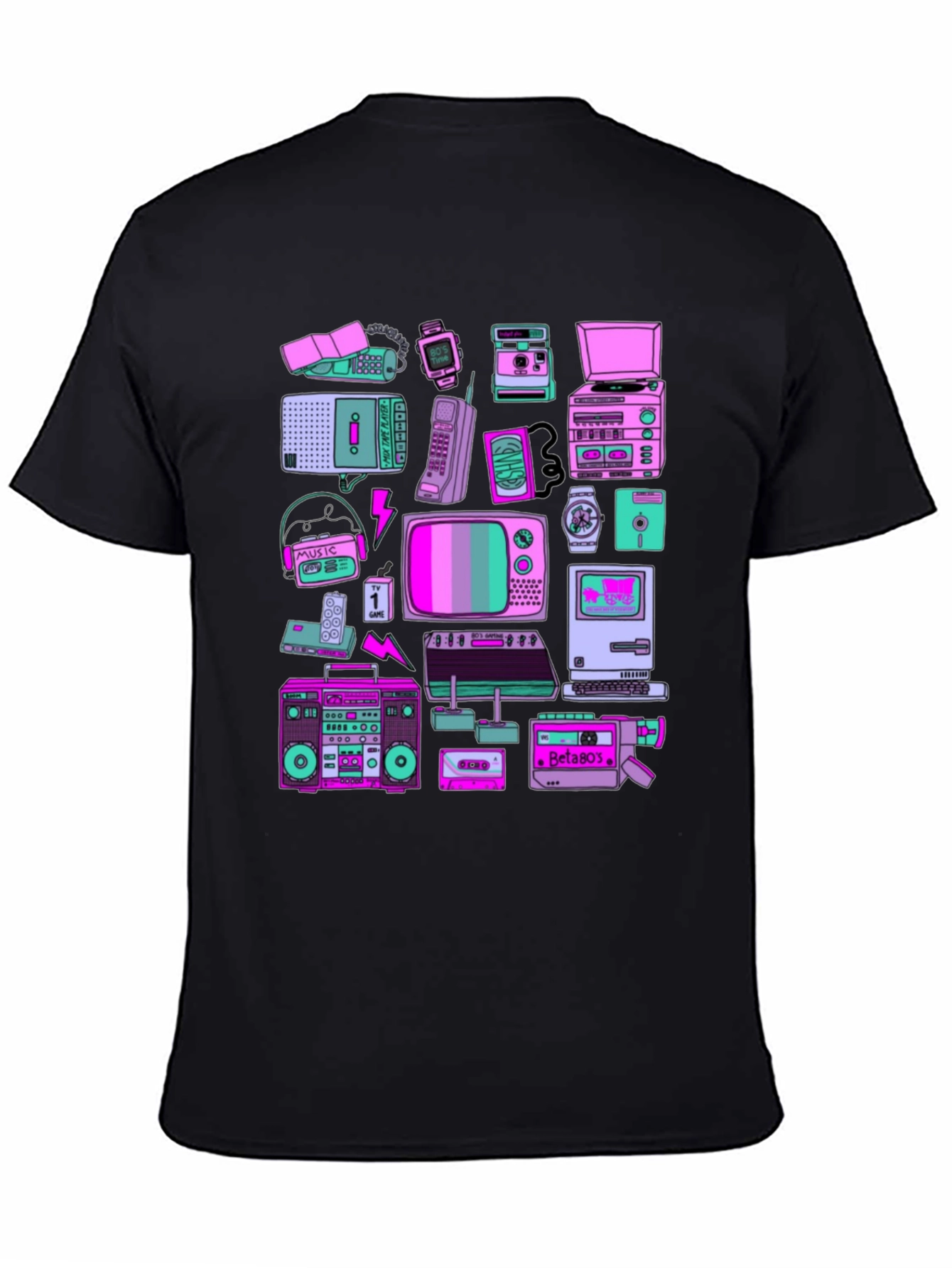 Retro Tech Graphic T-Shirt