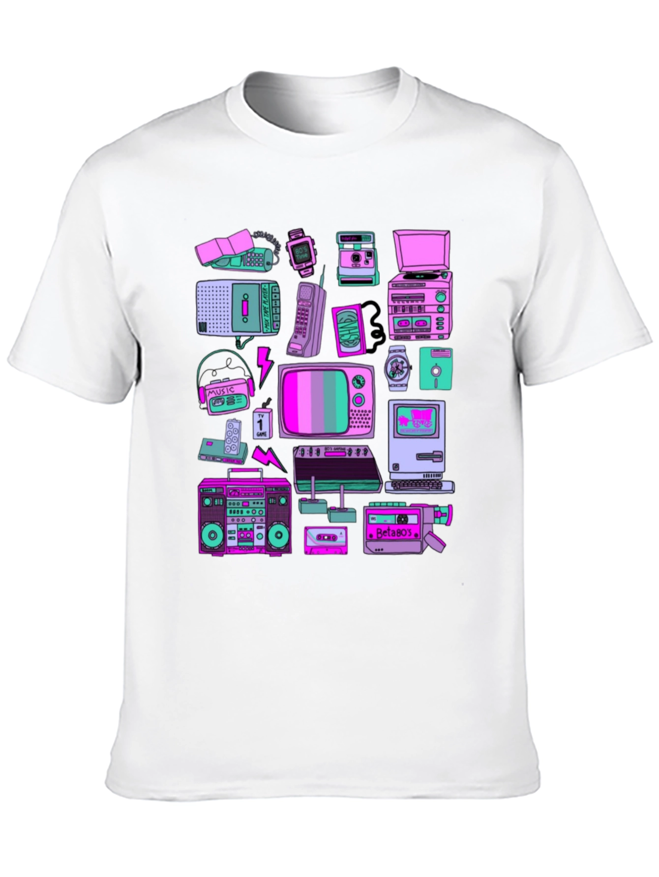 Retro Tech Graphic T-Shirt