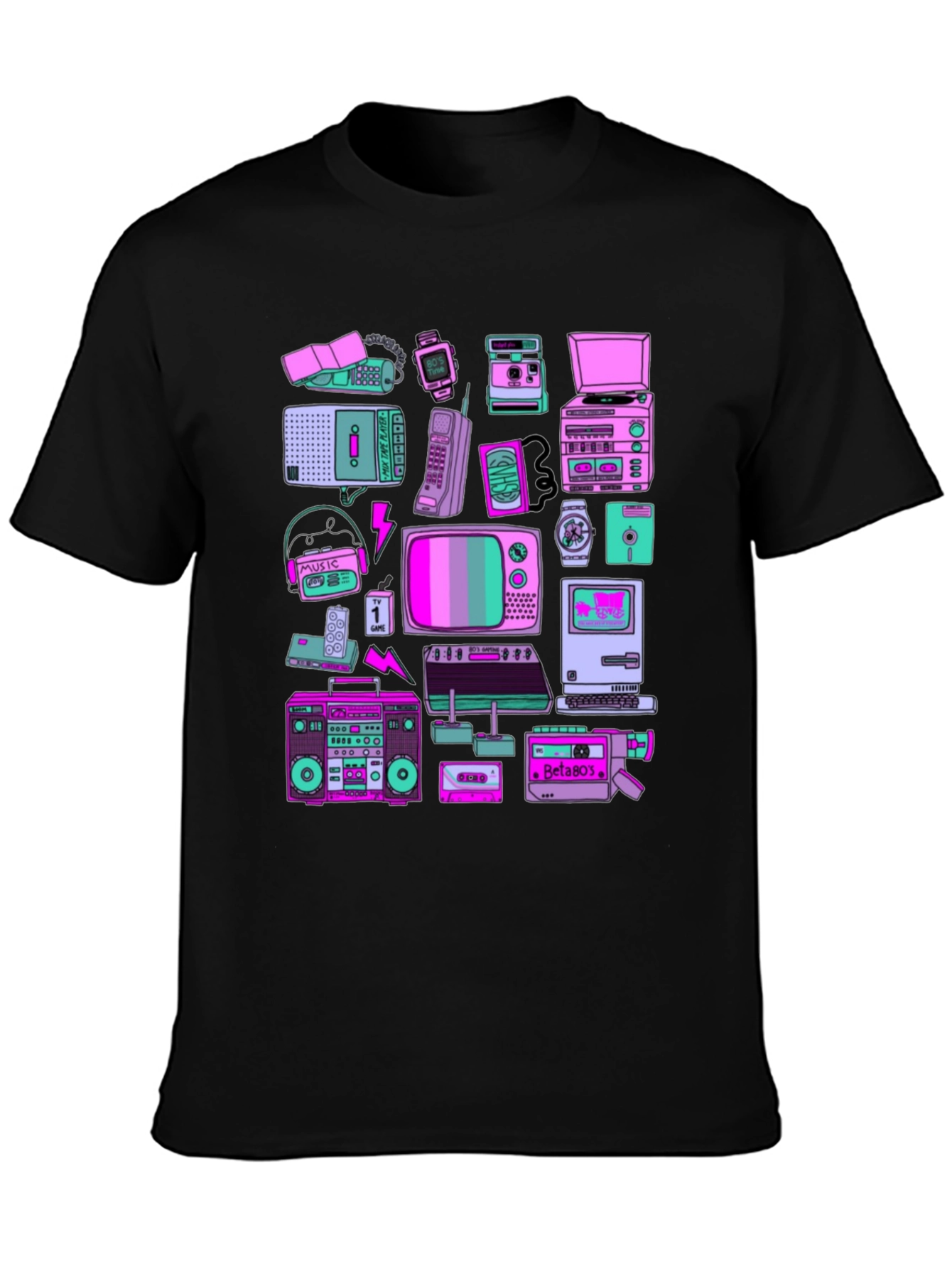 Retro Tech Graphic T-Shirt