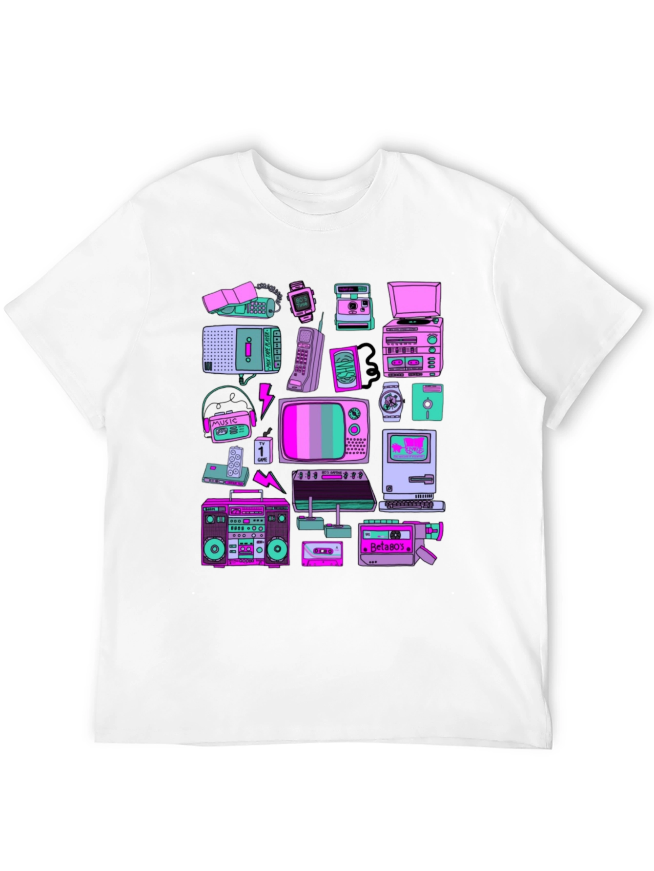 Retro Tech Graphic T-Shirt