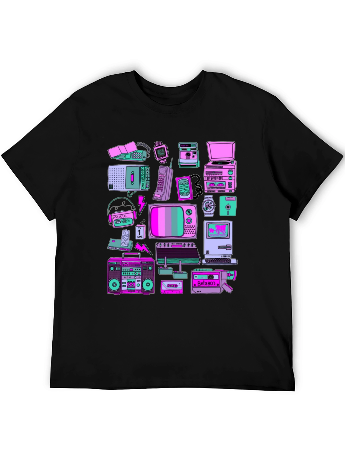 Retro Tech Graphic T-Shirt